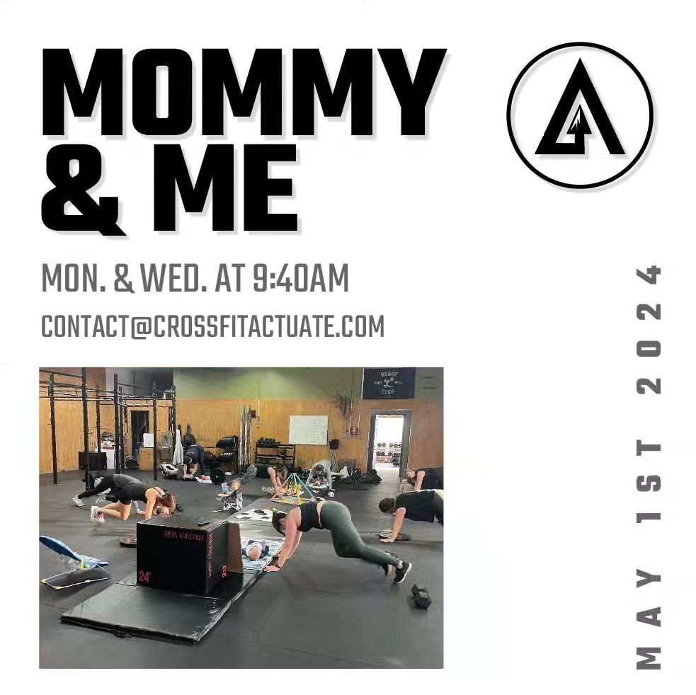 With lots of interest, we continue to offer a month to month&nbsp;&quot;Actuate Mommy &amp; Me program. The focus of this will be to get moms, and or moms- to- be, moving and improving their strength, coordination, agility and cardiovascular enduranc