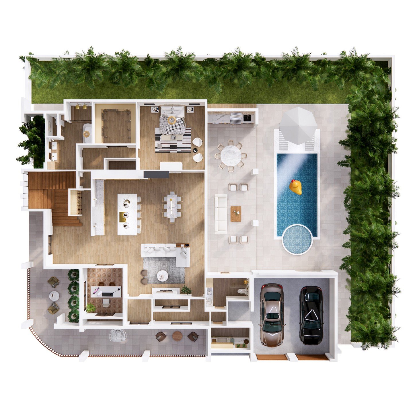 We invite you into a Swinton Sands signature floorplan, crafted to celebrate light, flow, and bespoke millwork. Sunlit rooms open effortlessly to private outdoor living, creating serene spaces for quiet mornings and elegant entertaining. Thoughtful s