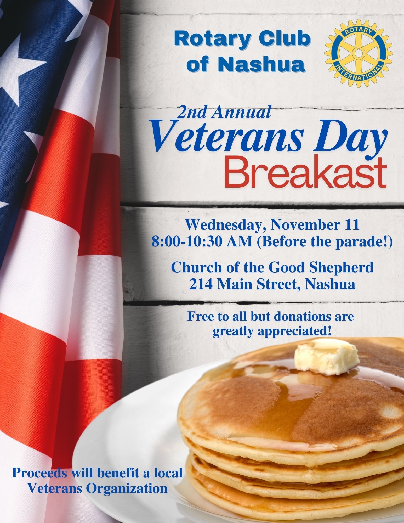 Veteran's Day Pancake Breakfast
