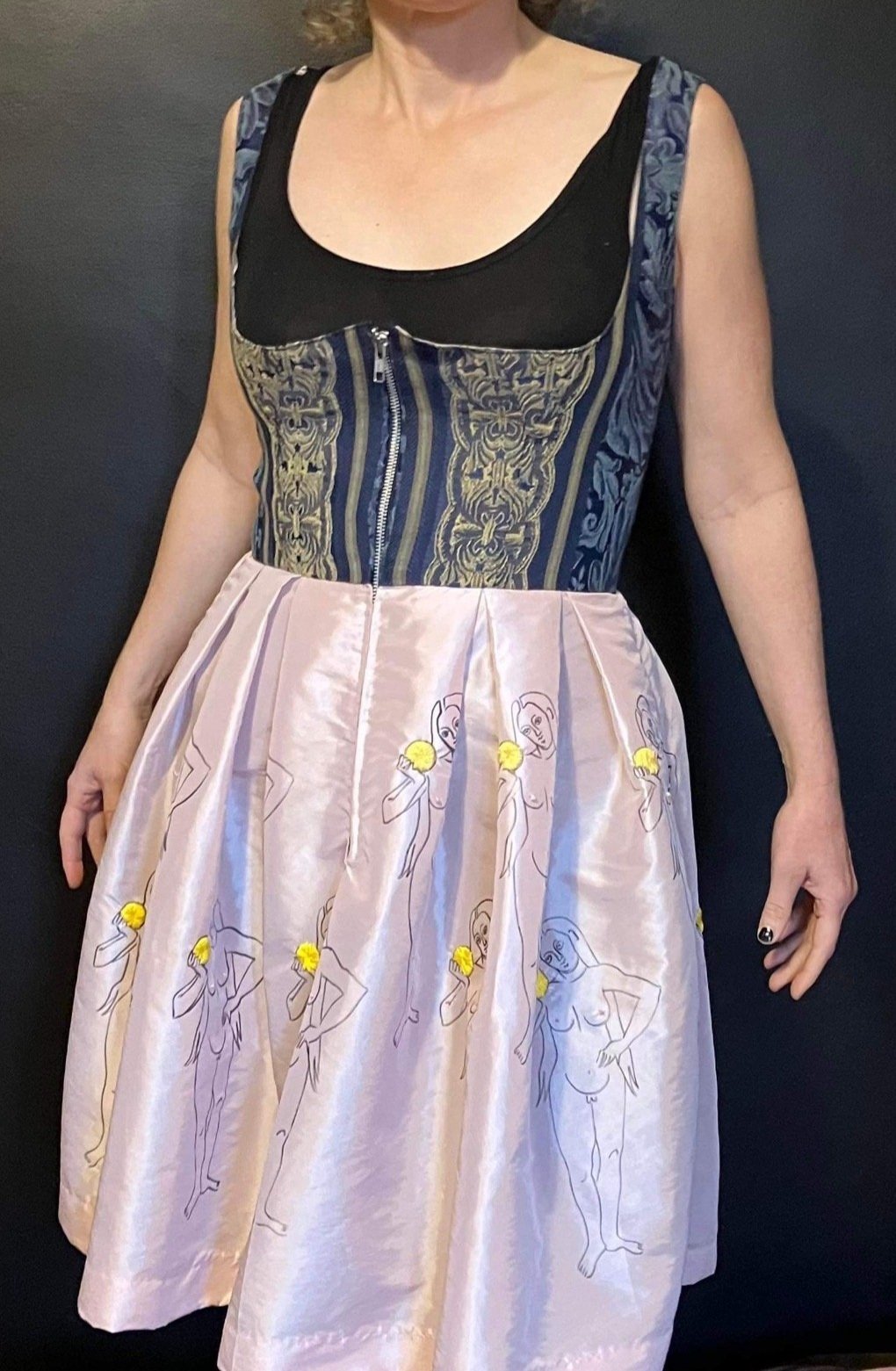 Dirndl with upholstery top