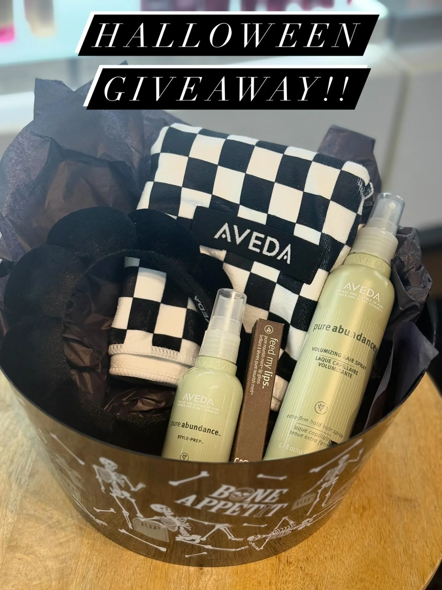 🎃🕸 Spooktacular Halloween Giveaway! 🕸🎃
Join us for our Trunk or Treat event — Friday, October 24th from 5–7 PM! 👻
We’ll have games, prizes, and more!
PLUS — enter our Halloween Giveaway Basket featuring:
💚 Aveda Pure A