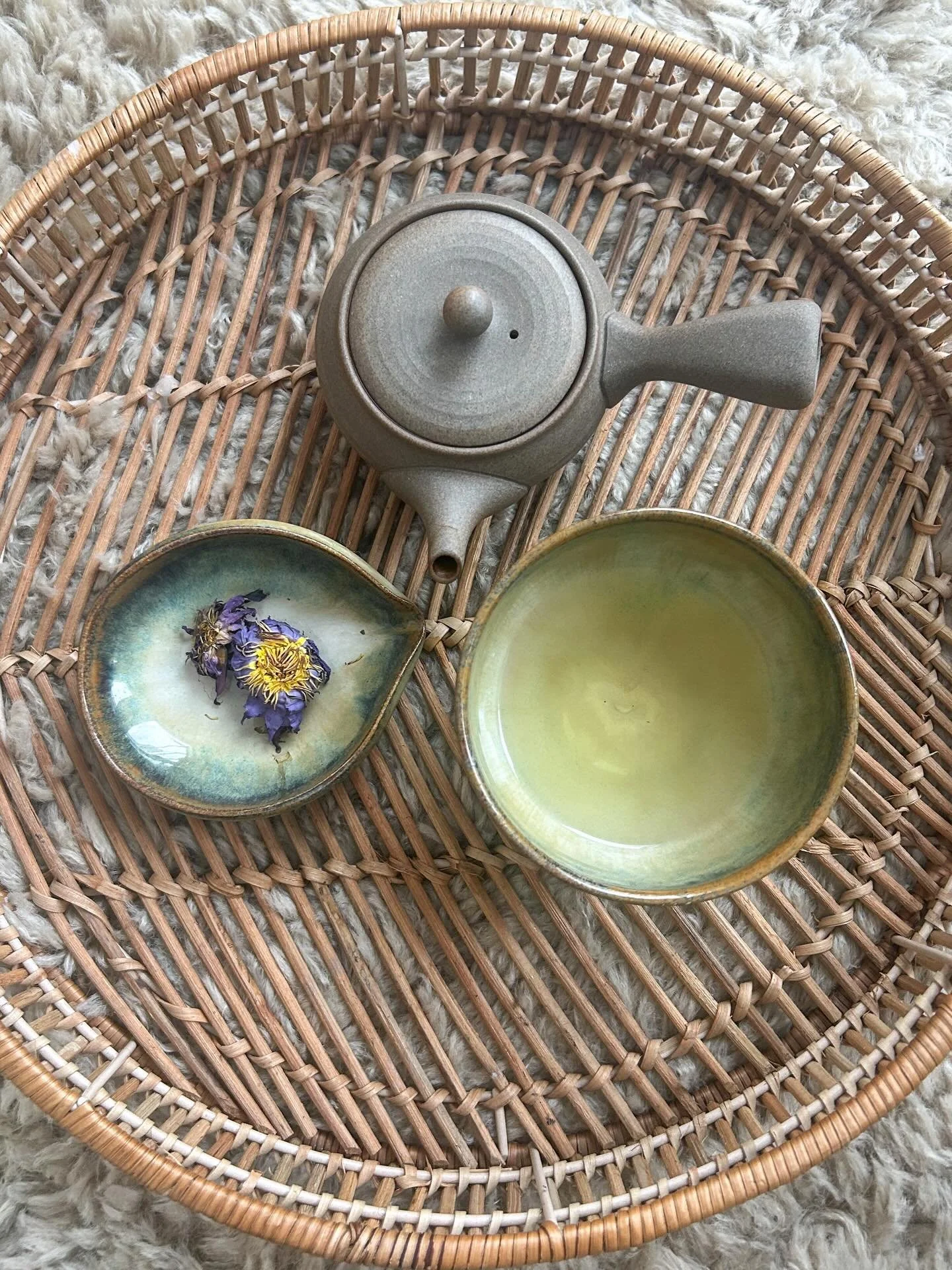 Evening ritual, lately ☾ Blue Lotus Tee ❥