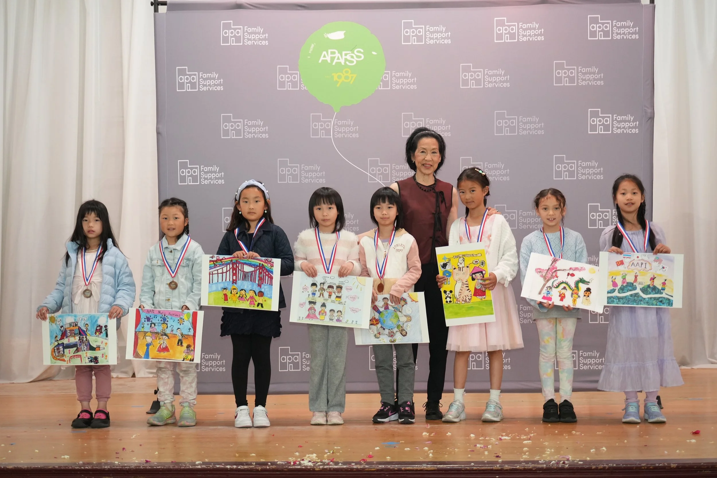 Vanita Louie with Grp A Merit awardees.JPG