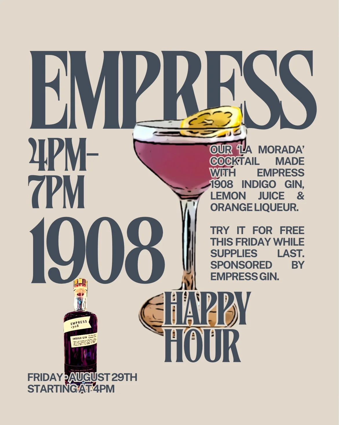Empress 1908 Happy Hour