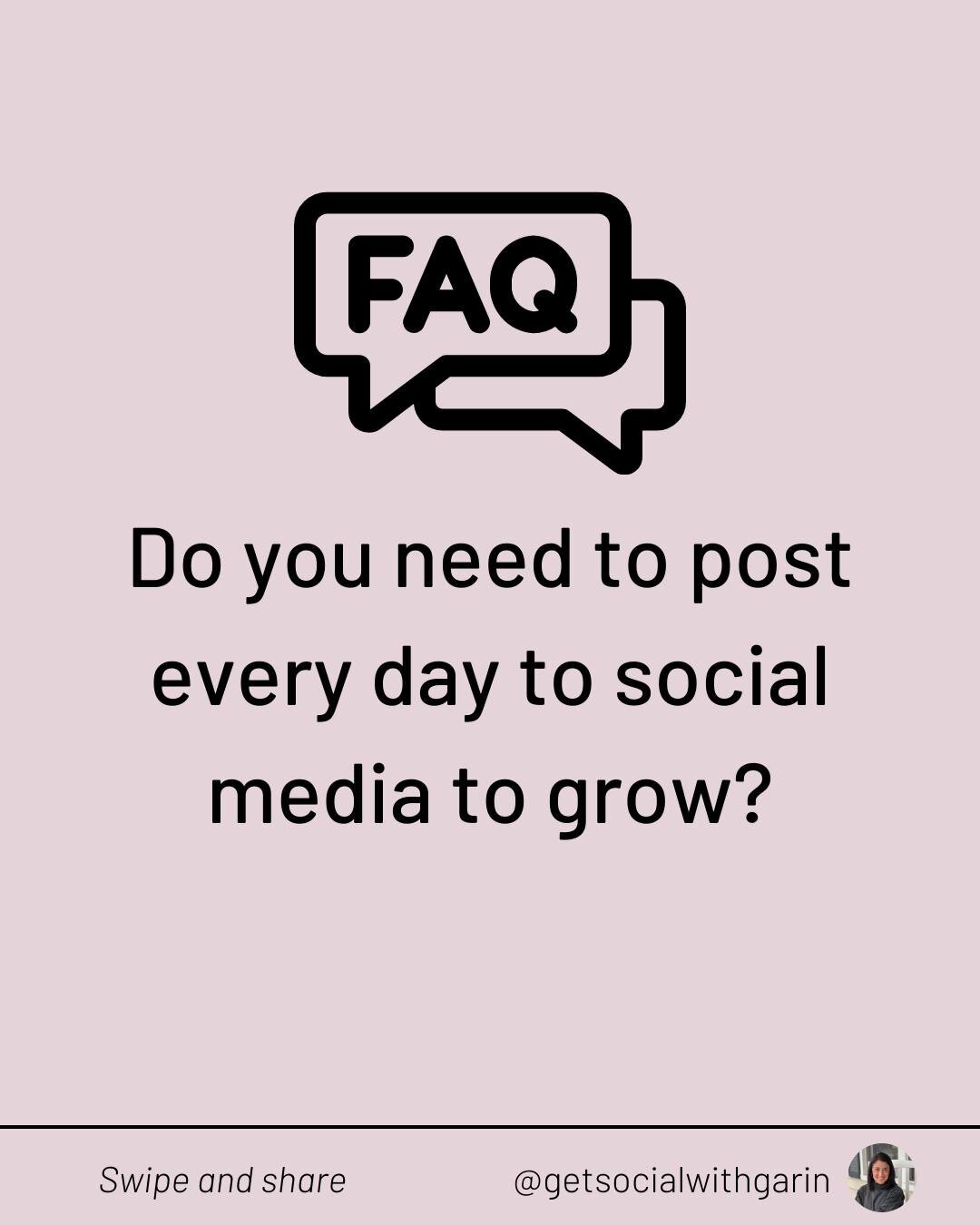 You&rsquo;ve heard the gurus tell you that you have to post every day, or more than once a day, in order to grow on social media.

Sure, the more you post, the more people see your content and the more data you have to pull from to see what&rsquo;s w