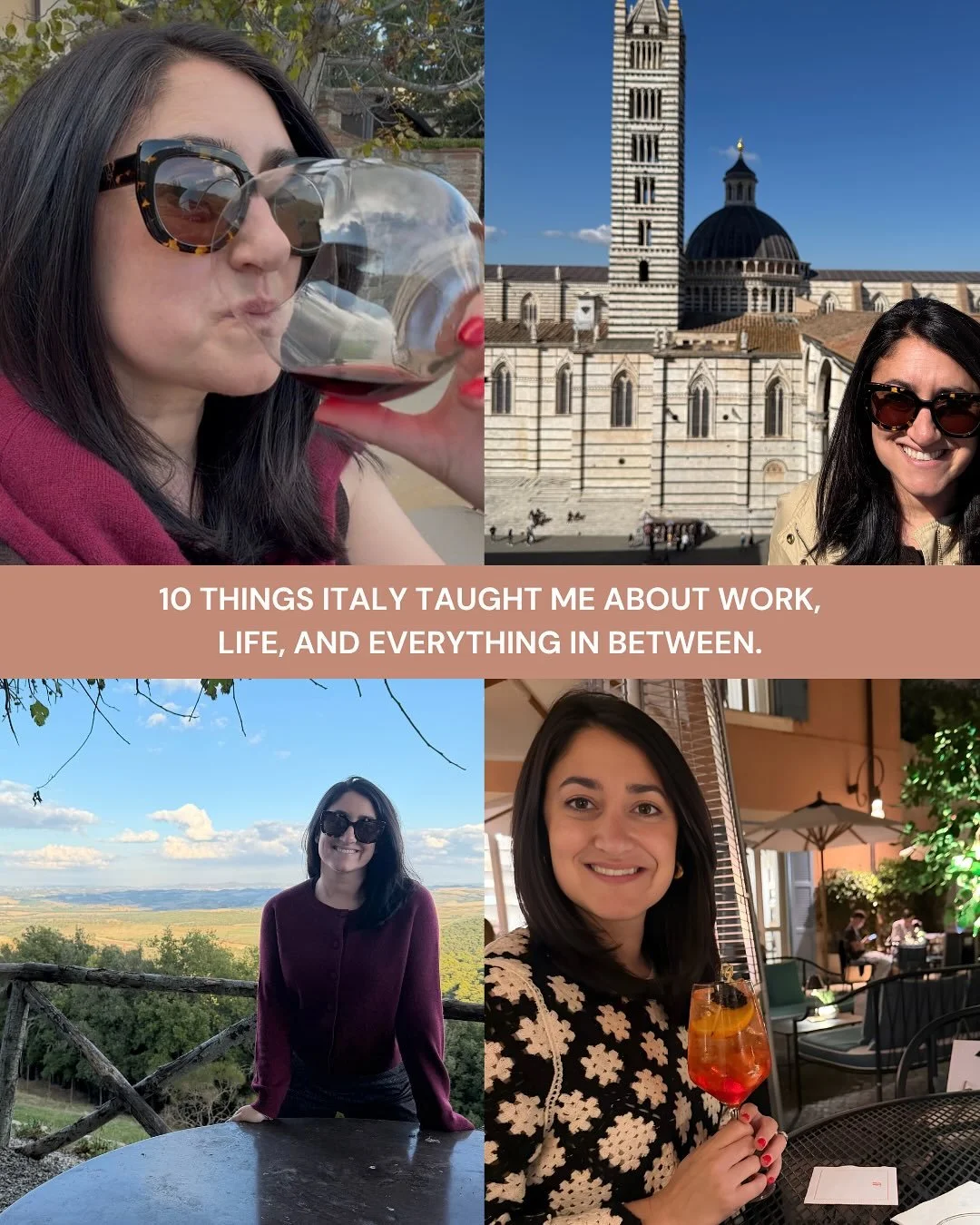 A week in Italy reminded me that growth takes curiosity, patience, and a little joy along the way.

Swipe to see 10 lessons I brought home for business and life. 💚🤍❤️