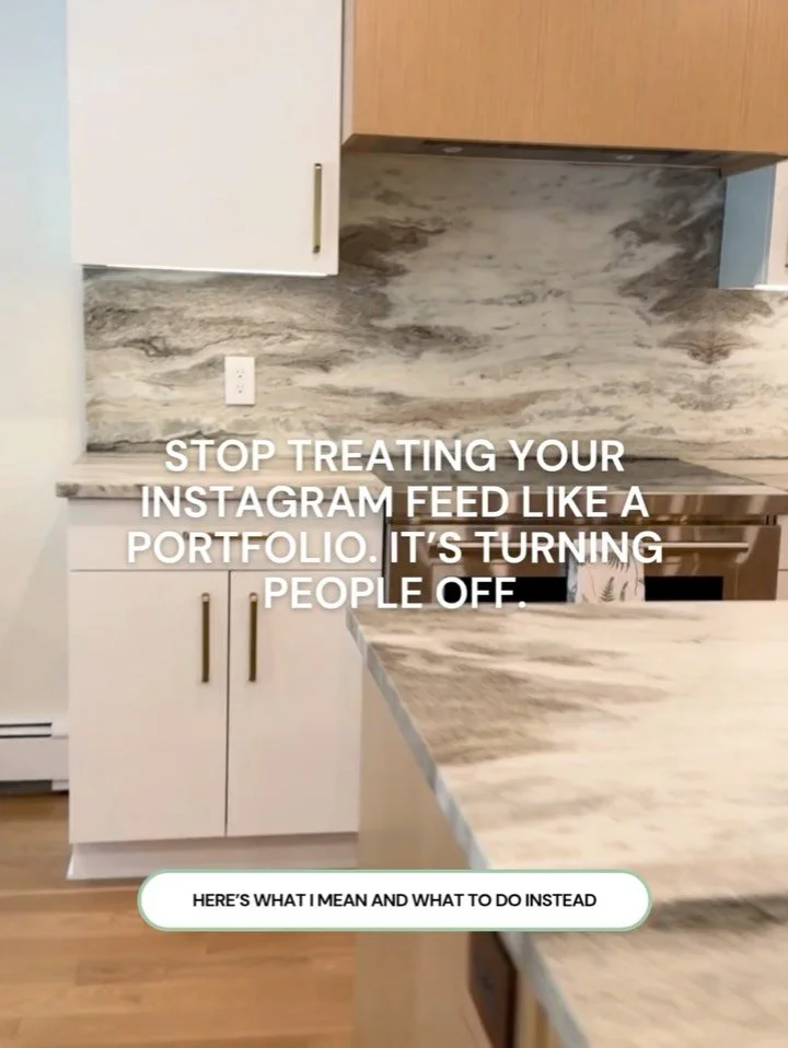 If your feed looks like a portfolio, that might be why it&rsquo;s not working.

Because here&rsquo;s the truth&mdash;people don&rsquo;t follow portfolios. They follow people.

You can post the most stunning photos in the world, but if there&rsquo;s n