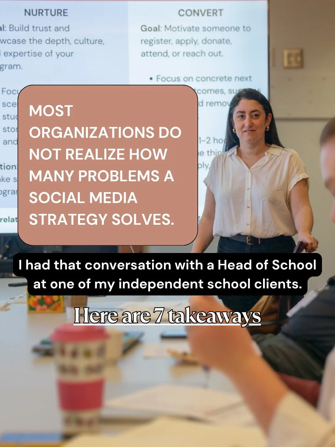 Is your school, business or organization seeing real returns on investment from marketing???

A social media strategy is not just about growing your following. It solves problems you might not even know you have. I recently had that conversation with