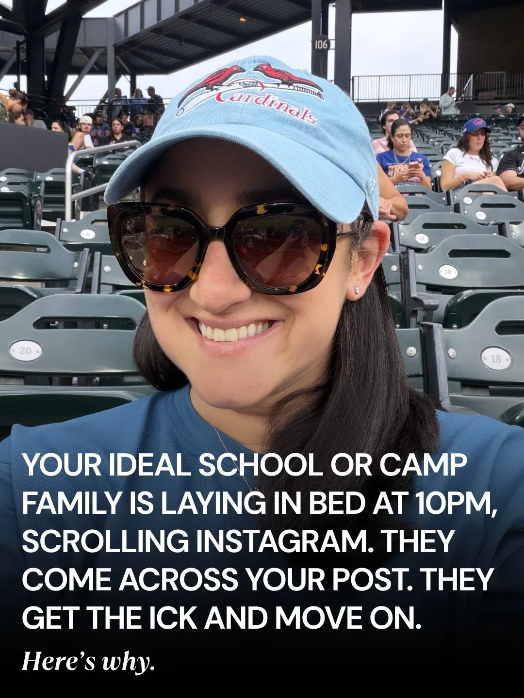 I&rsquo;ve flipped away from schools and camps I probably would have loved. The account didn&rsquo;t give me a reason to stay.

These decisions aren&rsquo;t made from websites or tours. They start from a Tuesday night Instagram scroll, half asleep, h