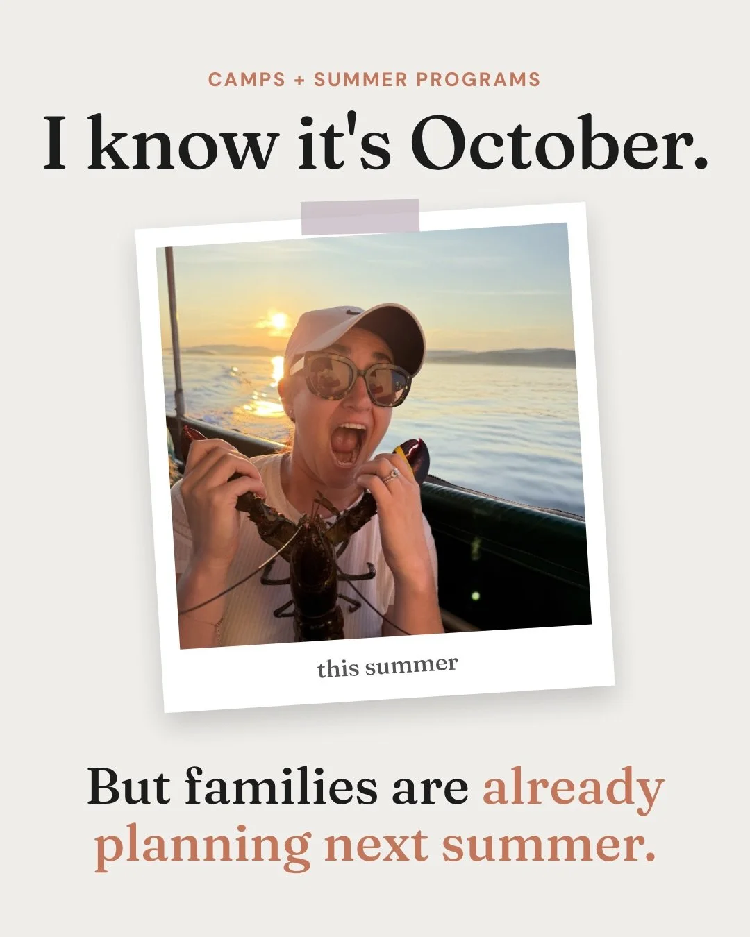By the time a family signs up for your camp or summer program, they&rsquo;ve usually been thinking about you for months.

When we were choosing a camp for my kids, we started talking about it in the spring, so we could visit while camps were in sessi
