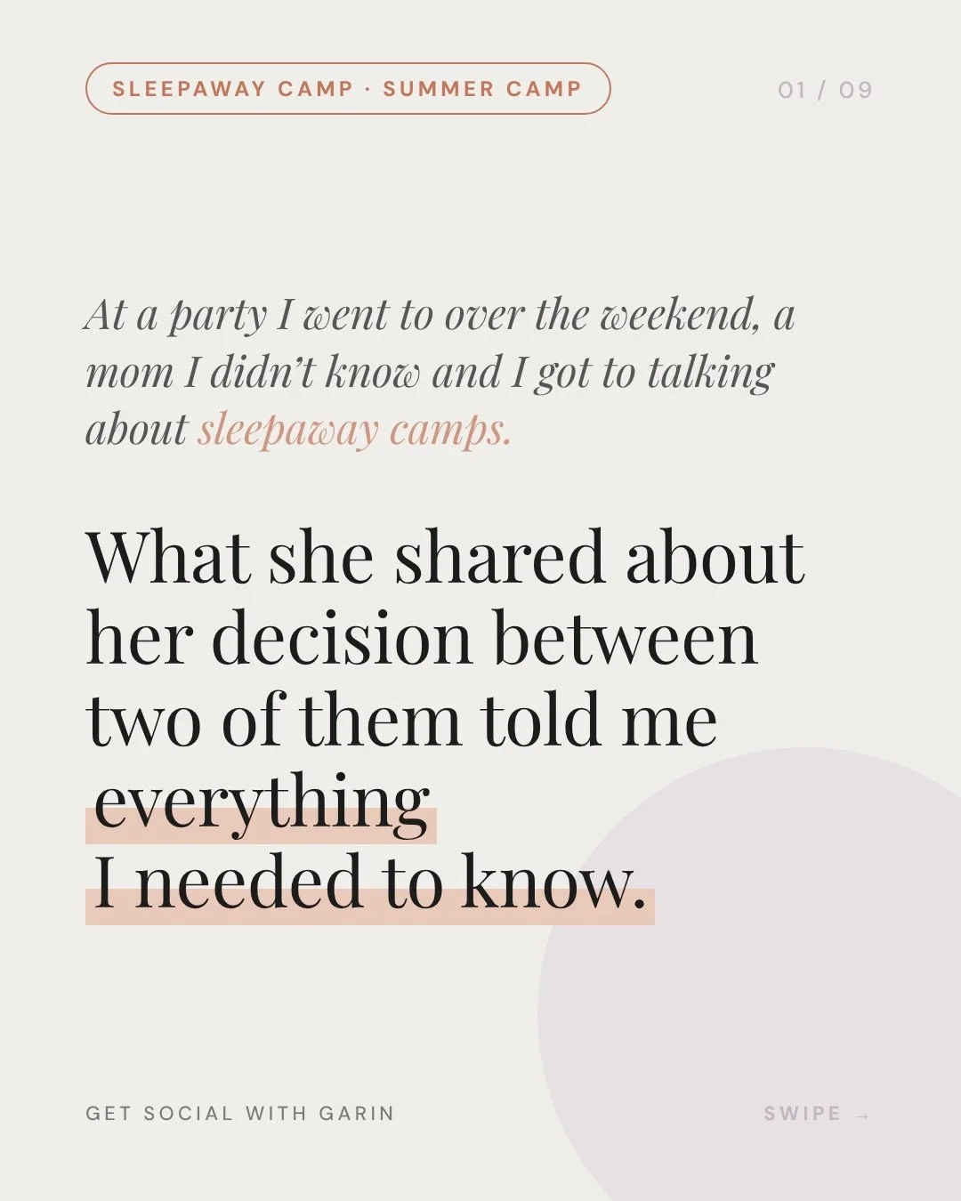 If you run a sleepaway camp or summer camp, here&rsquo;s a quick exercise I&rsquo;d love for you to try this week.

Think about the one hesitation you hear most often from families who have toured and still need a little time to decide. Then open you