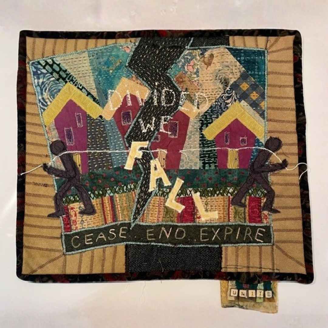 RECEPTION for Threads of Resistance, Stitches of Hope