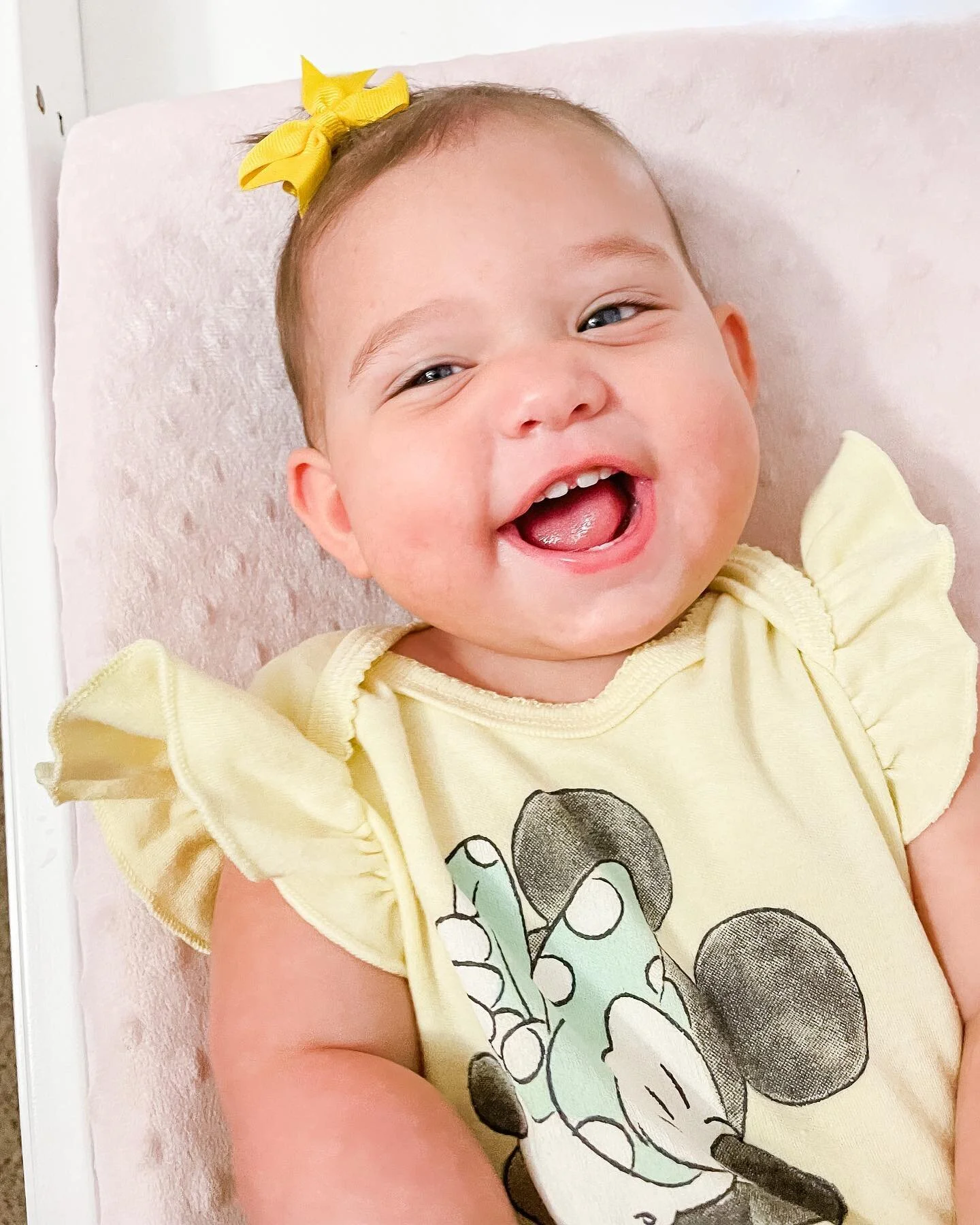 A few days ago this sweet baby girl hit 8 months! Each month and day that goes by we fall more and more in love with this little girl. She has the sweetest soul. She is walking along furniture, will crawl up and over anything, has 7 teeth, the 8th on