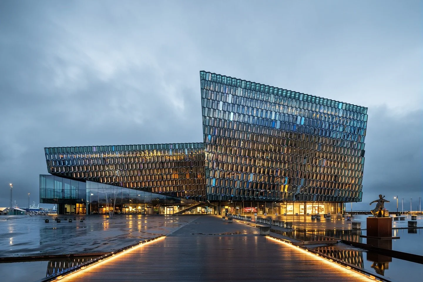 A few shots of Harpa, Reykjav&iacute;k&rsquo;s incredible concert hall, and the subject of the photography workshop I attended last week in Iceland. A huge thank you to @kendallaileen and @mpkelley_ for sharing as much information as they could, and 