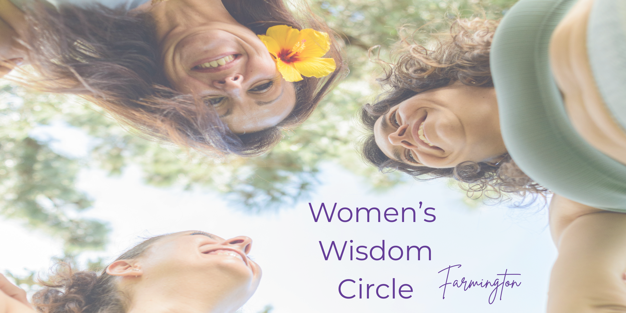 Smiling wise women in a circle.