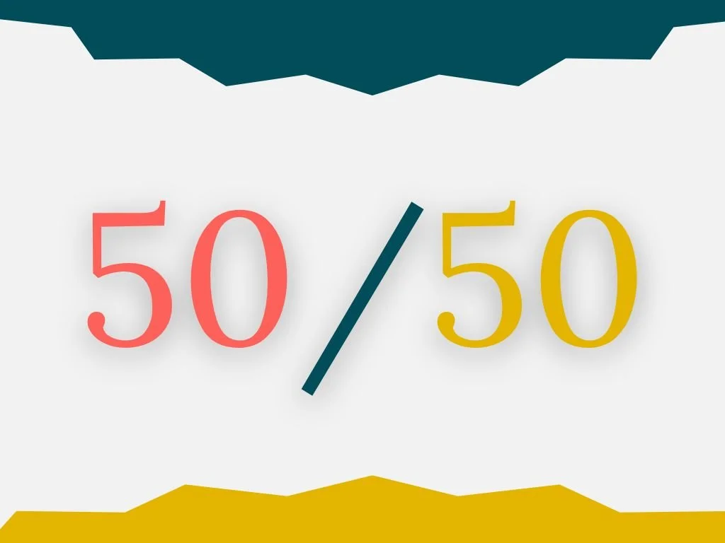 50/50