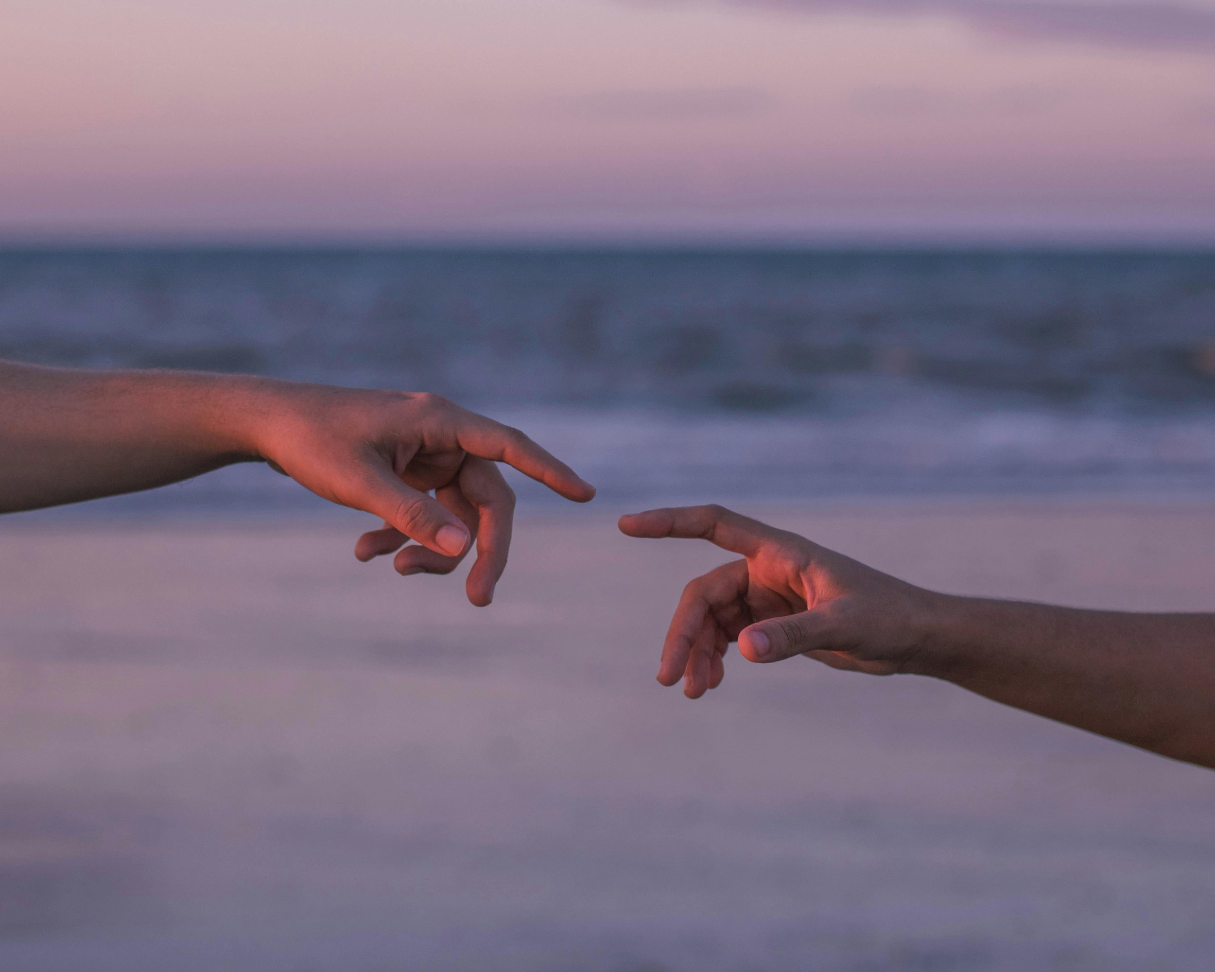 Individual experiencing conscious touch in a mindful and supportive setting