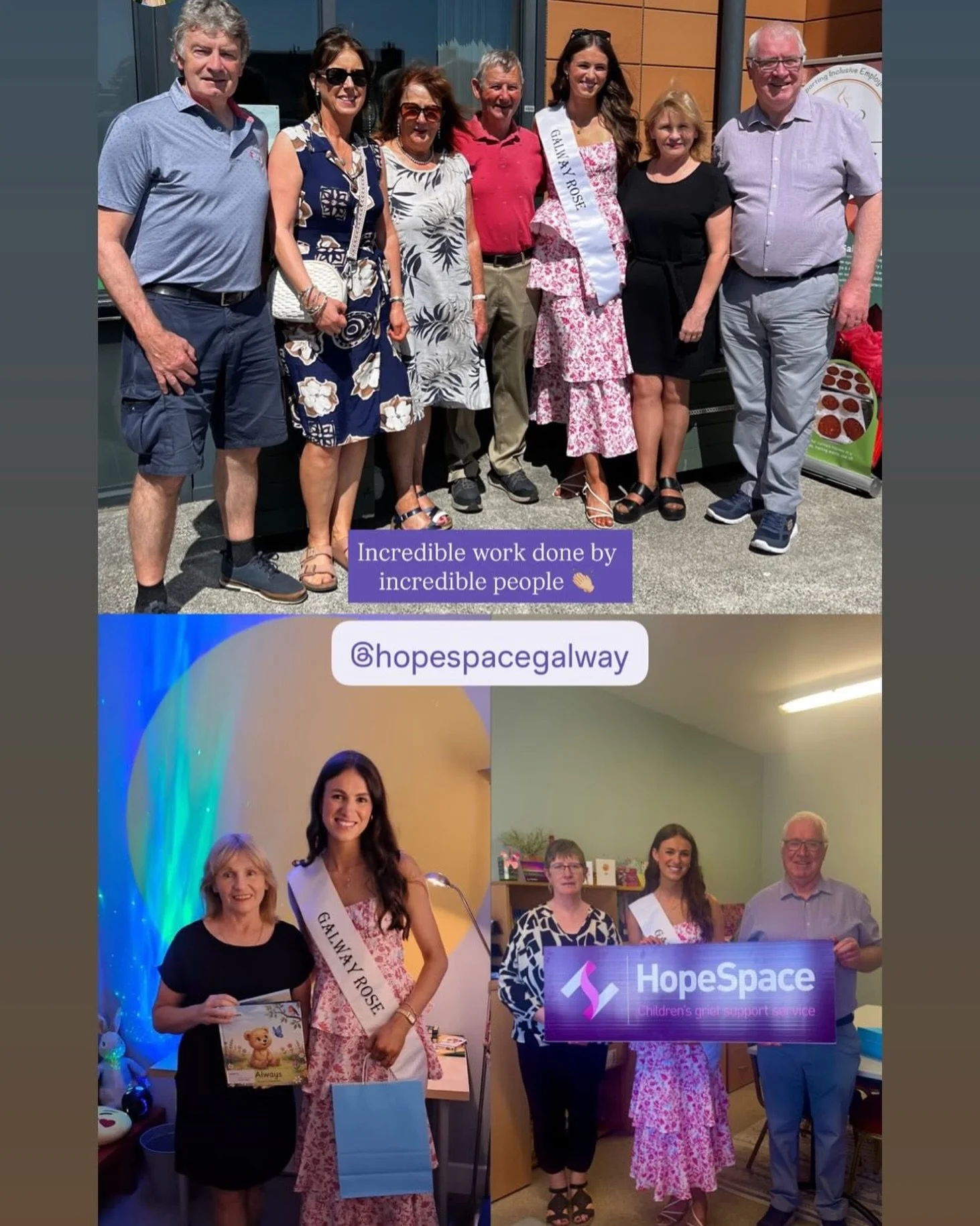 What a very special privilege it was for us to have @jodiekennyx visit our charity yesterday. Don&rsquo;t forget to support her table quiz on this Friday night in @keoghs_bar in aid of @hopespacegalway