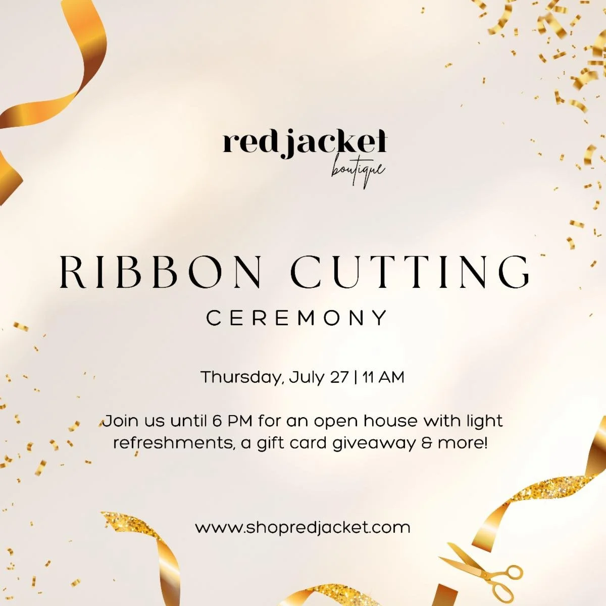 Ribbon Cutting Invitation Template