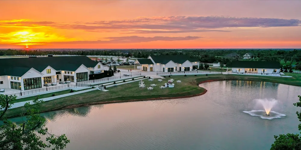 Aerial view of Aspen Ranch Wedding and Event Venue designed by RAD Collaborative