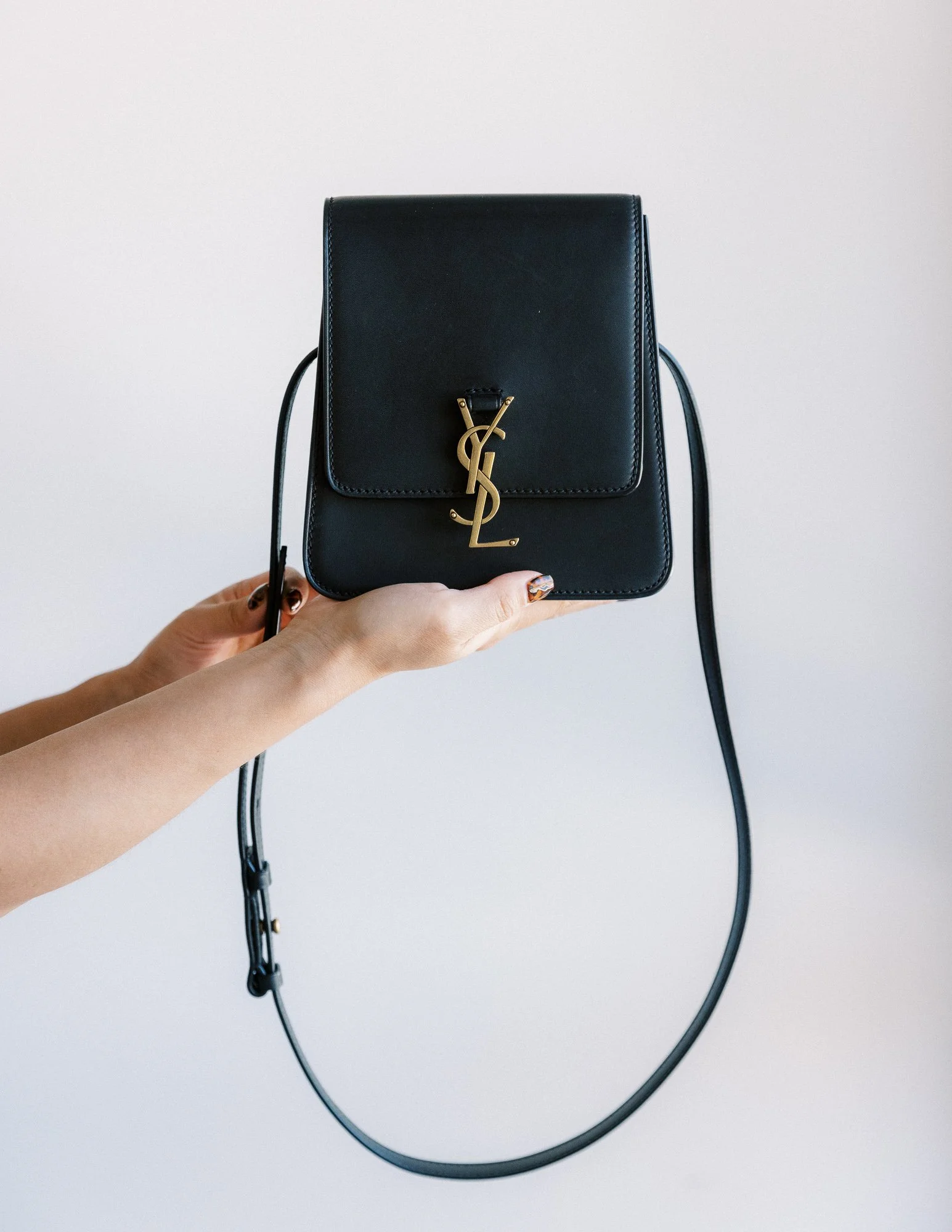 Saint Laurent Kaia Crossbody Bag - Black Leather