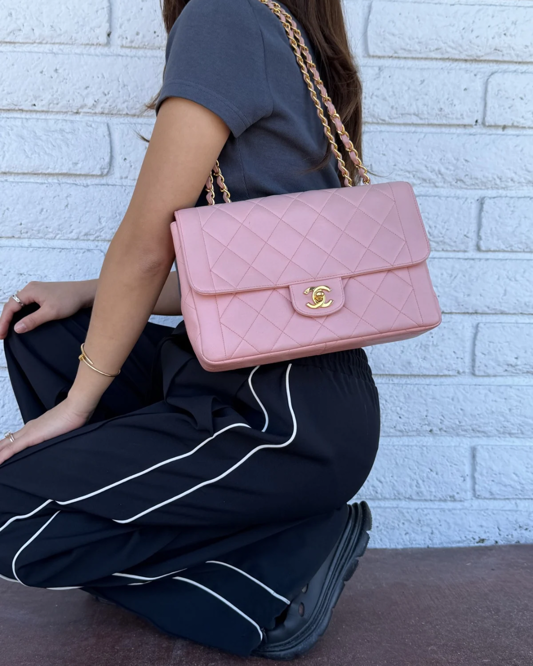 Vintage Chanel Classic Flap – Light Pink Quilted Lambskin, Gold Hardware (Medium)
