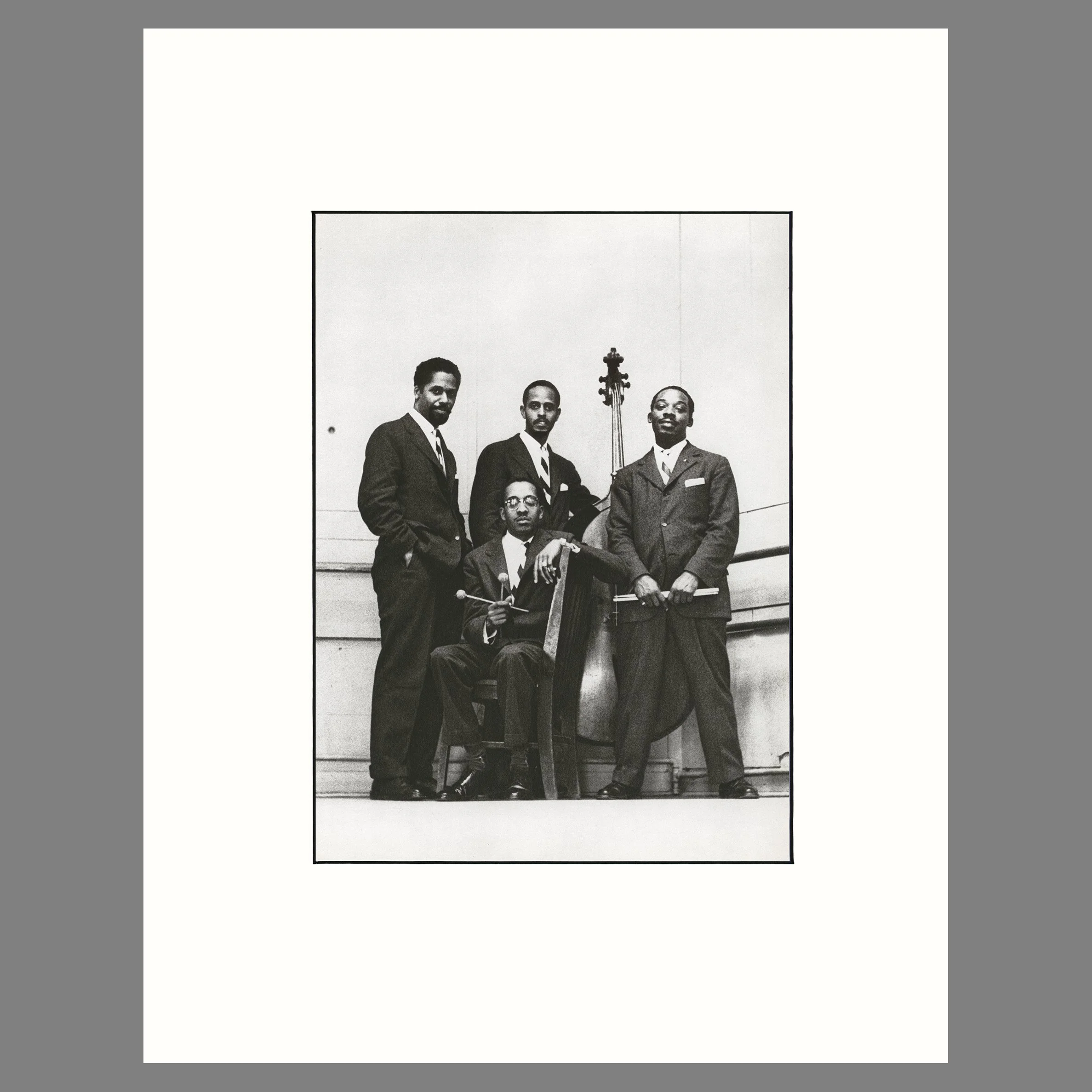 Modern Jazz Quartet 1953 - William Claxton Photograph - 14 x 18 Matted Print