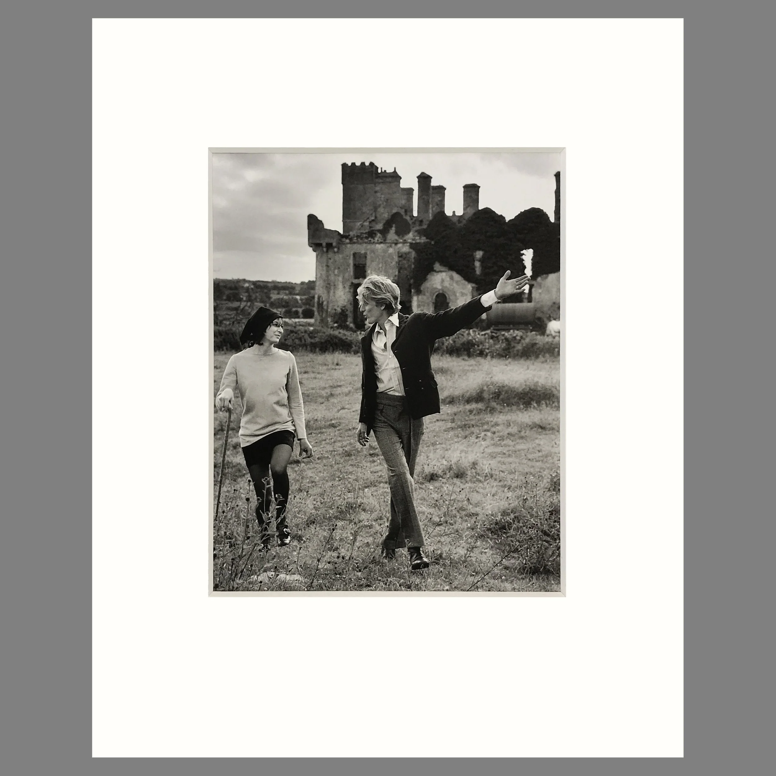 Angelica Huston & Harry Mattison - Richard Avedon Photograph - Matted Print  16 x 20 Inches
