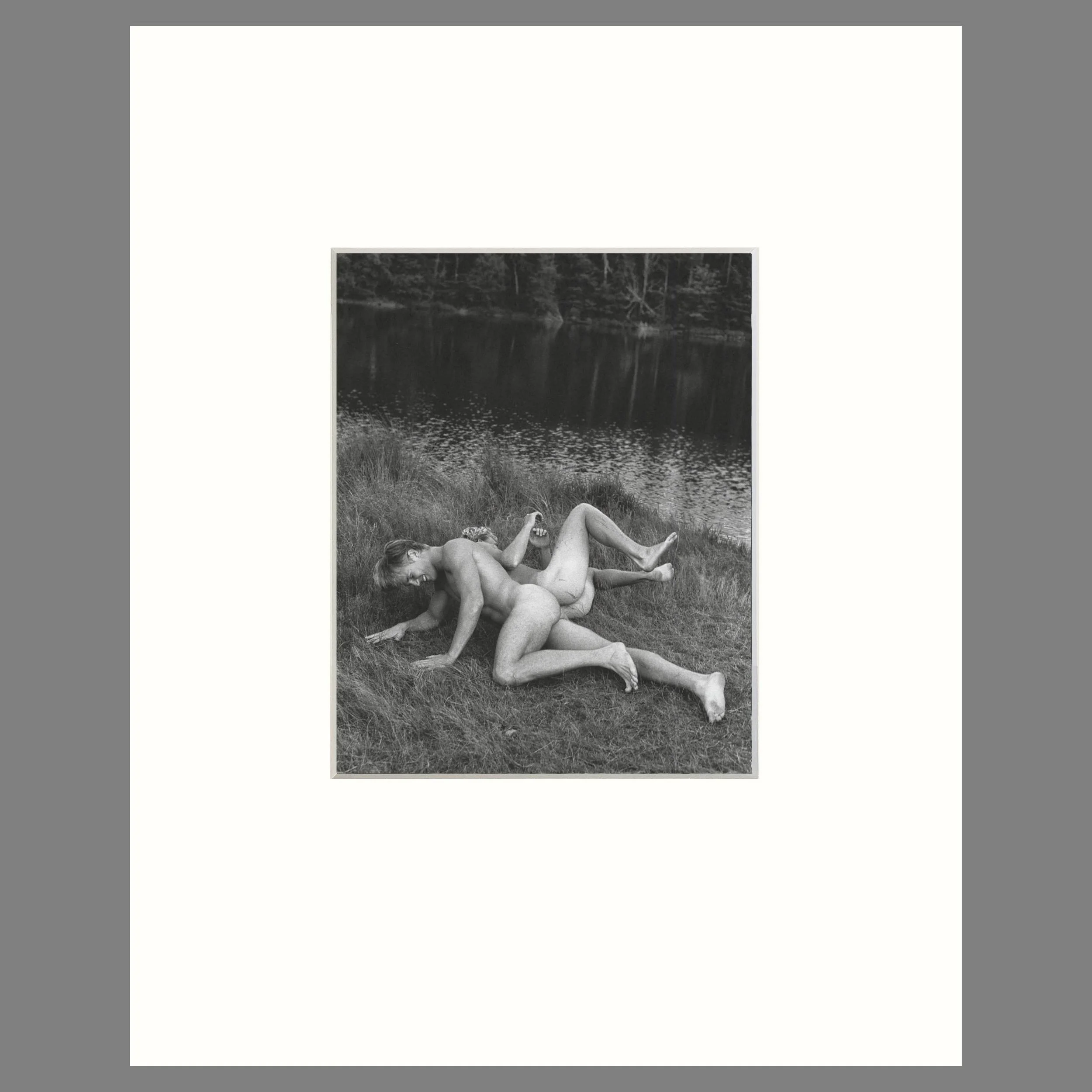 Bruce Weber - Jason and Christian, Bear Pond, Adirondacks 1989 - 16 x 20 Matted Print
