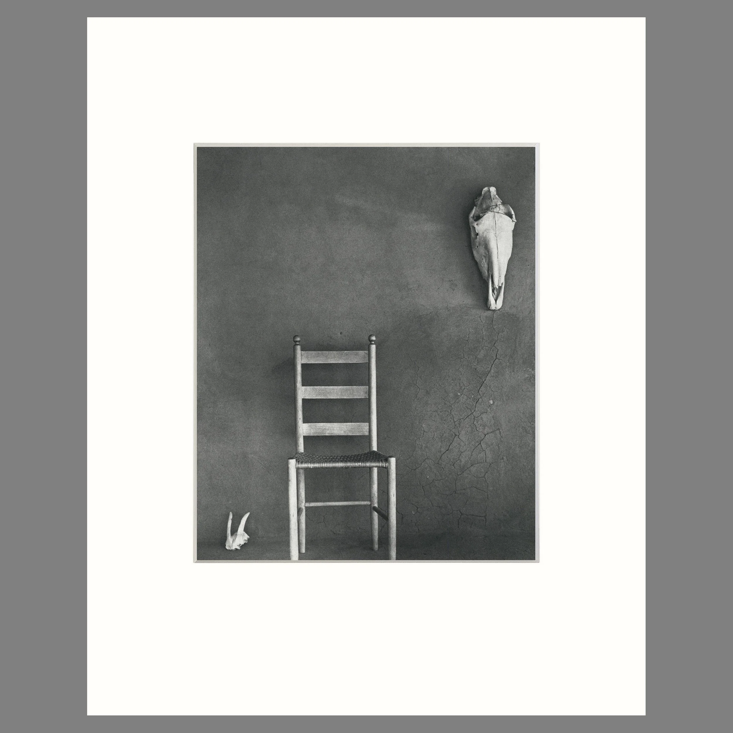 On The Portal, Ghost Ranch, 1959 - Georgia O'Keeffe Ranch - Todd Webb Photograph - 16 x 20 Matted Print