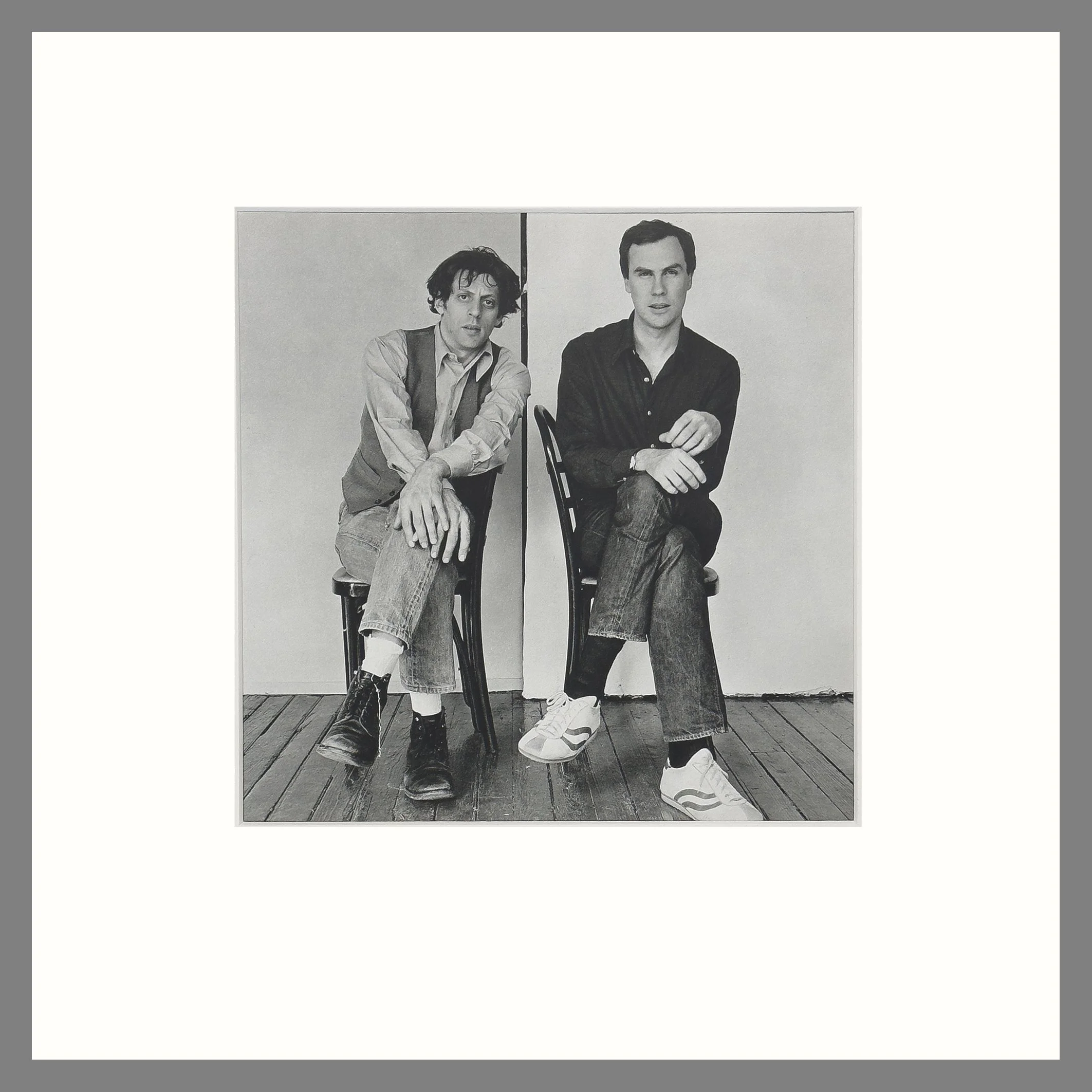 Philip Glass & Robert Wilson, 1976 - Robert Mapplethorpe Photographer, Matted Photogravure Print 16 x 16