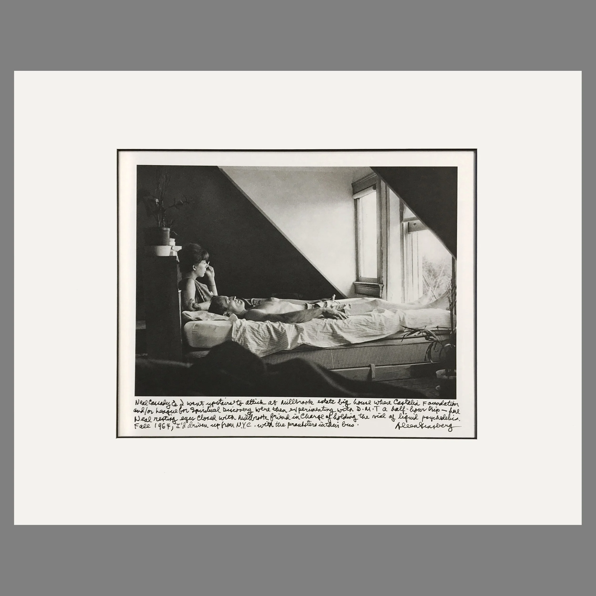 Neal Cassady, Millbrook, Castalia Foundation 1964 - Allen Ginsberg Photograph - Matted Print 16 x 20