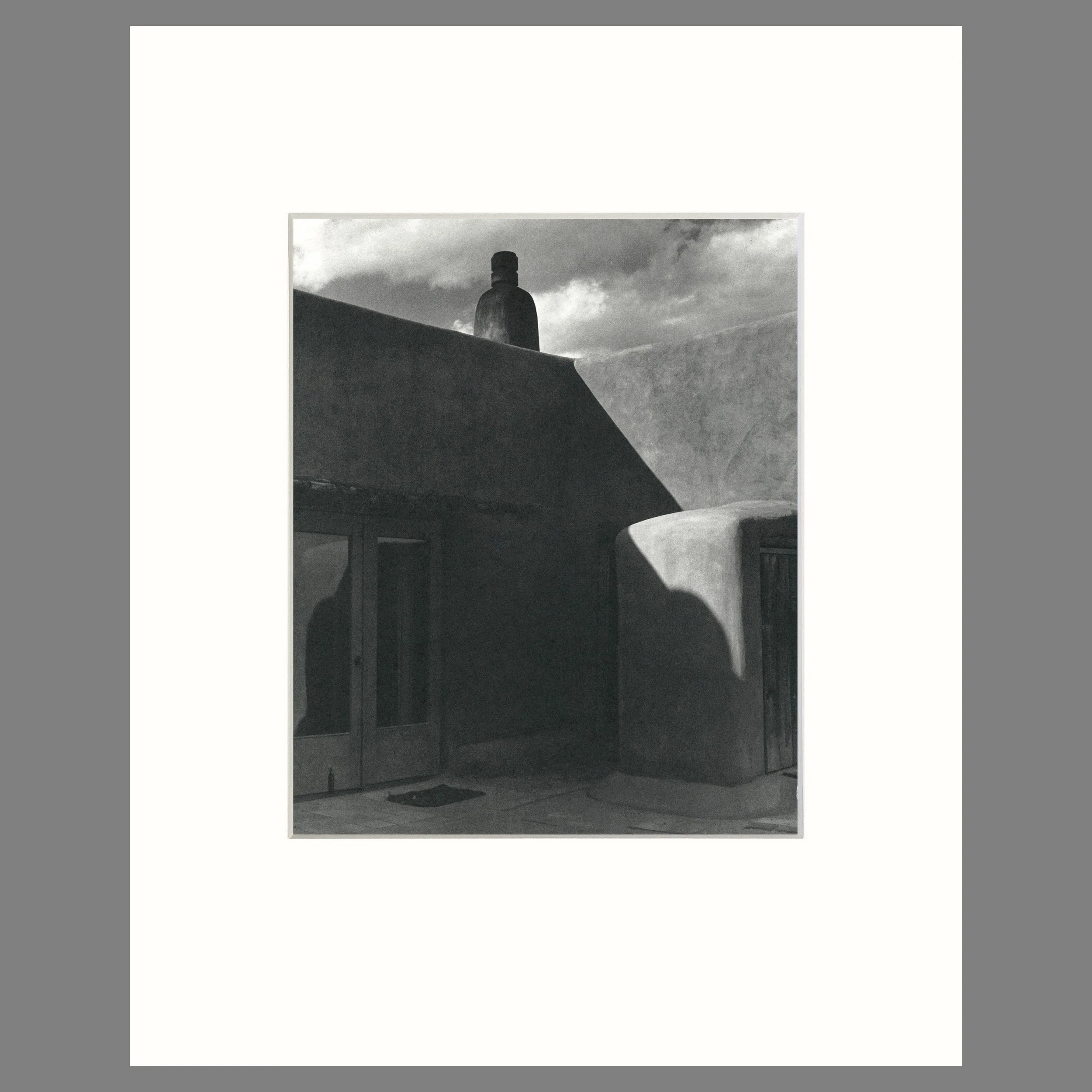 In The Patio, O'Keeffe's Abiquiu House, 1981 - Todd Webb Photograph - 16 x 20 Matted Print