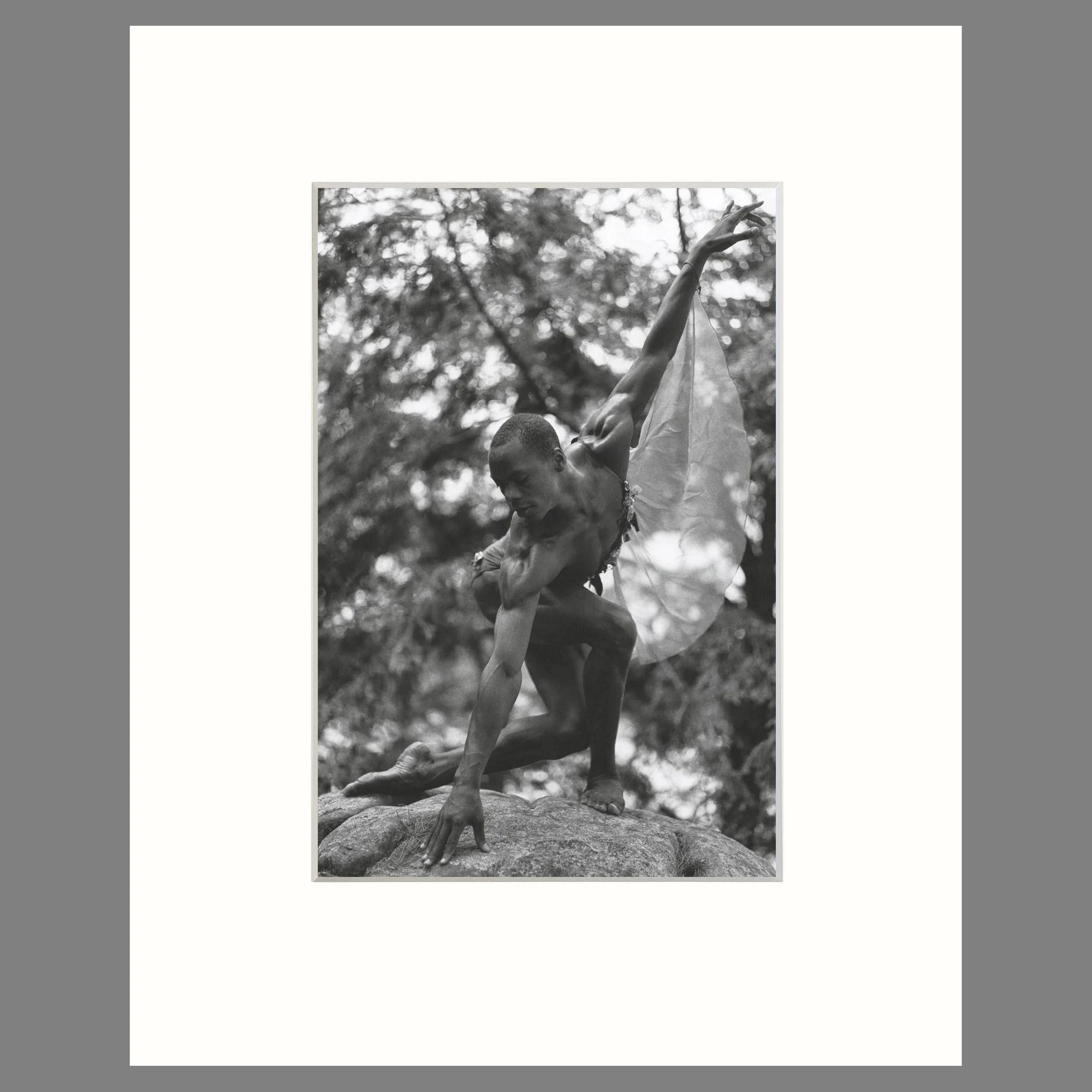 Bruce Weber - Albert Evans, Adirondacks, NY 1995 - American Ballet Dancer - 16 x 20 Matted Print