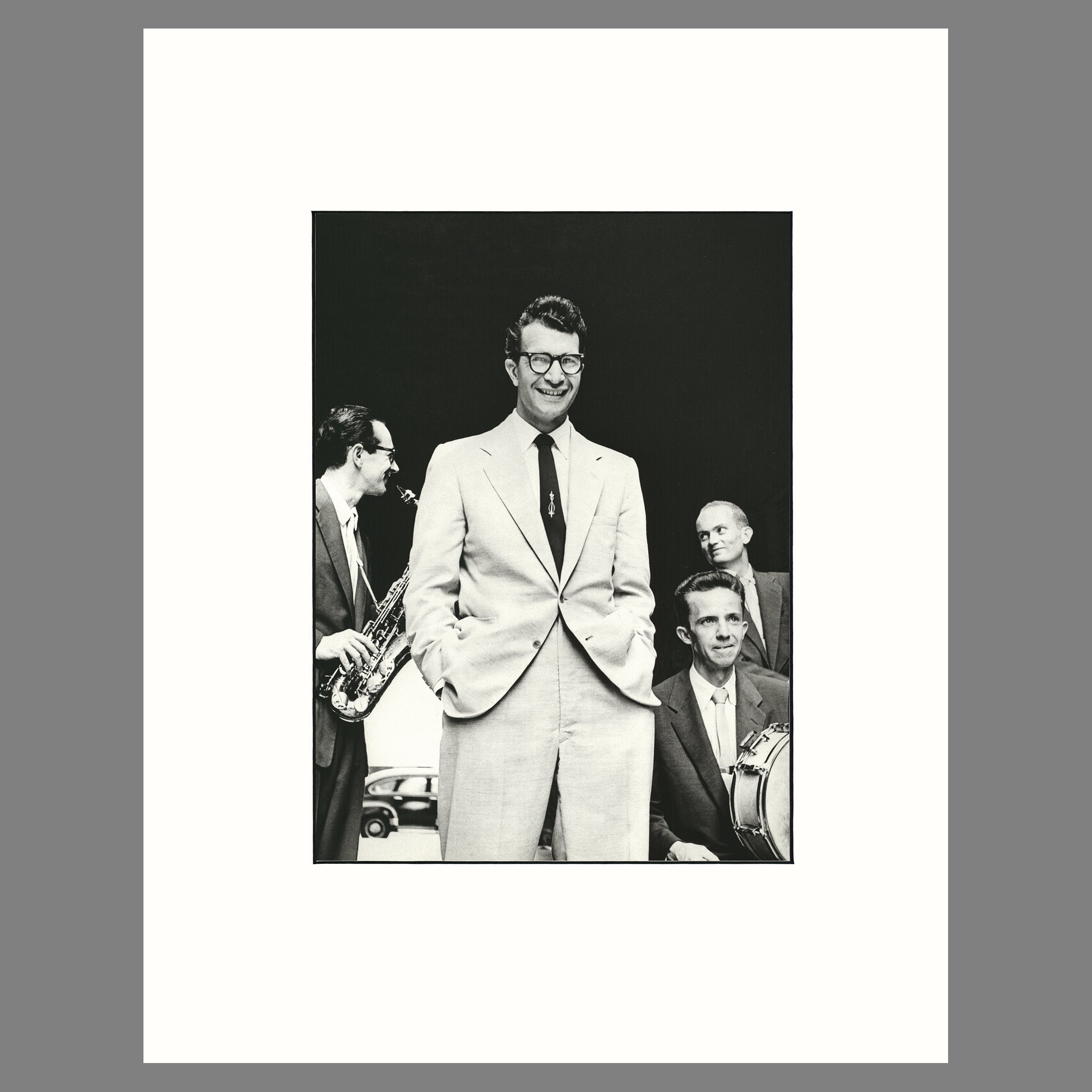 Dave Brubeck Quartet, Hollywood 1954 - William Claxton Photograph - 14 x 18 Matted Print