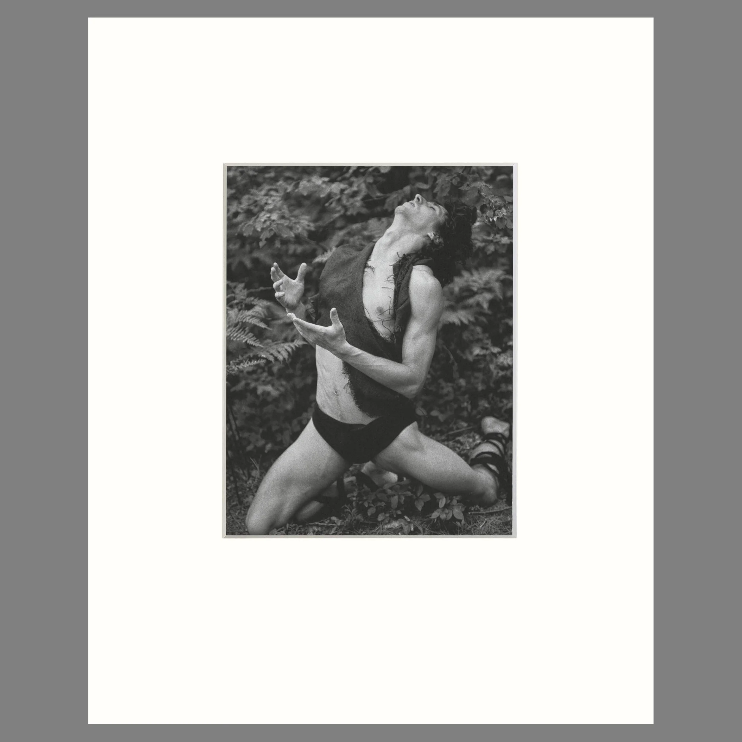 Bruce Weber - Damian Woetzel, Choreographer, Adirondacks NY 1995 - 16 x 20 Matted Print