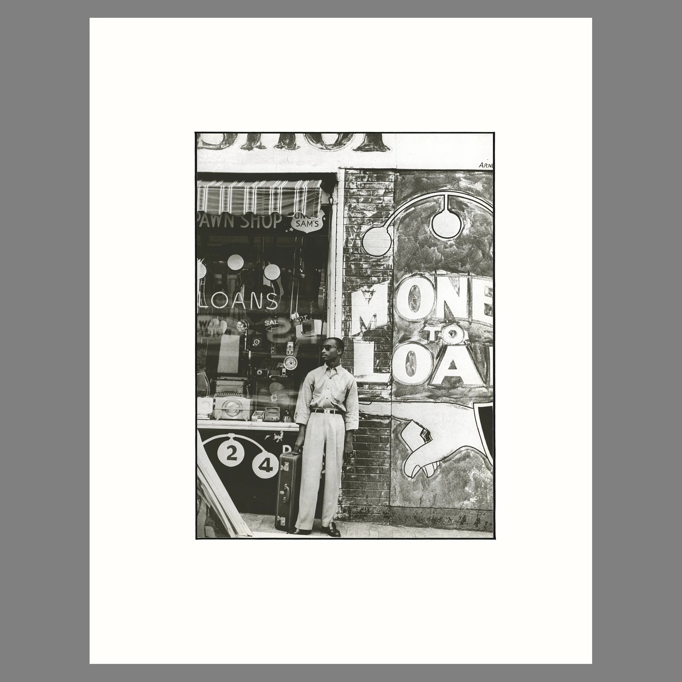 Bob Cooper, Memphis, 1960 - William Claxton Photograph - 14 x 18 Matted Print