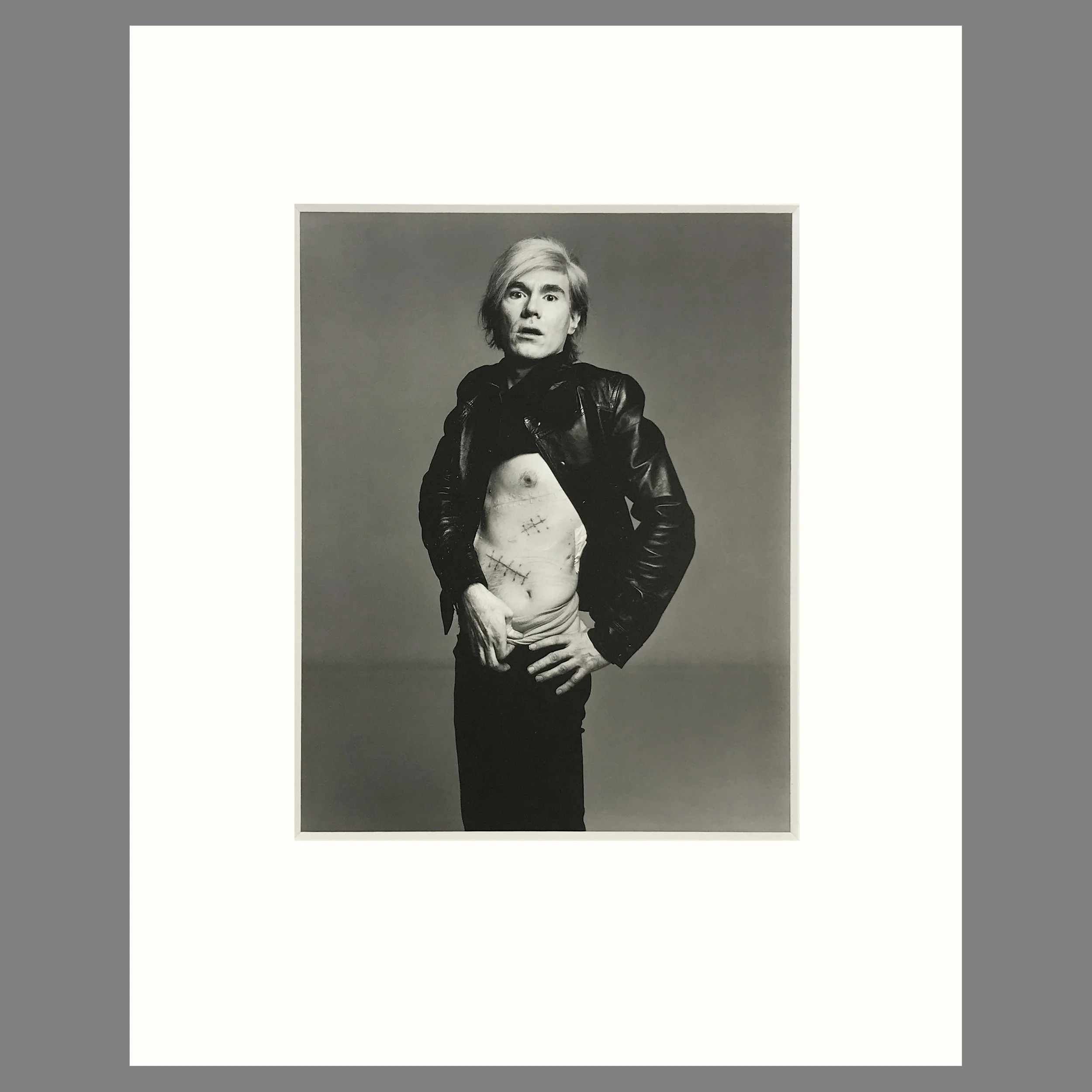 Andy Warhol - Richard Avedon Photograph - Matted Print 16 x 20 Inches