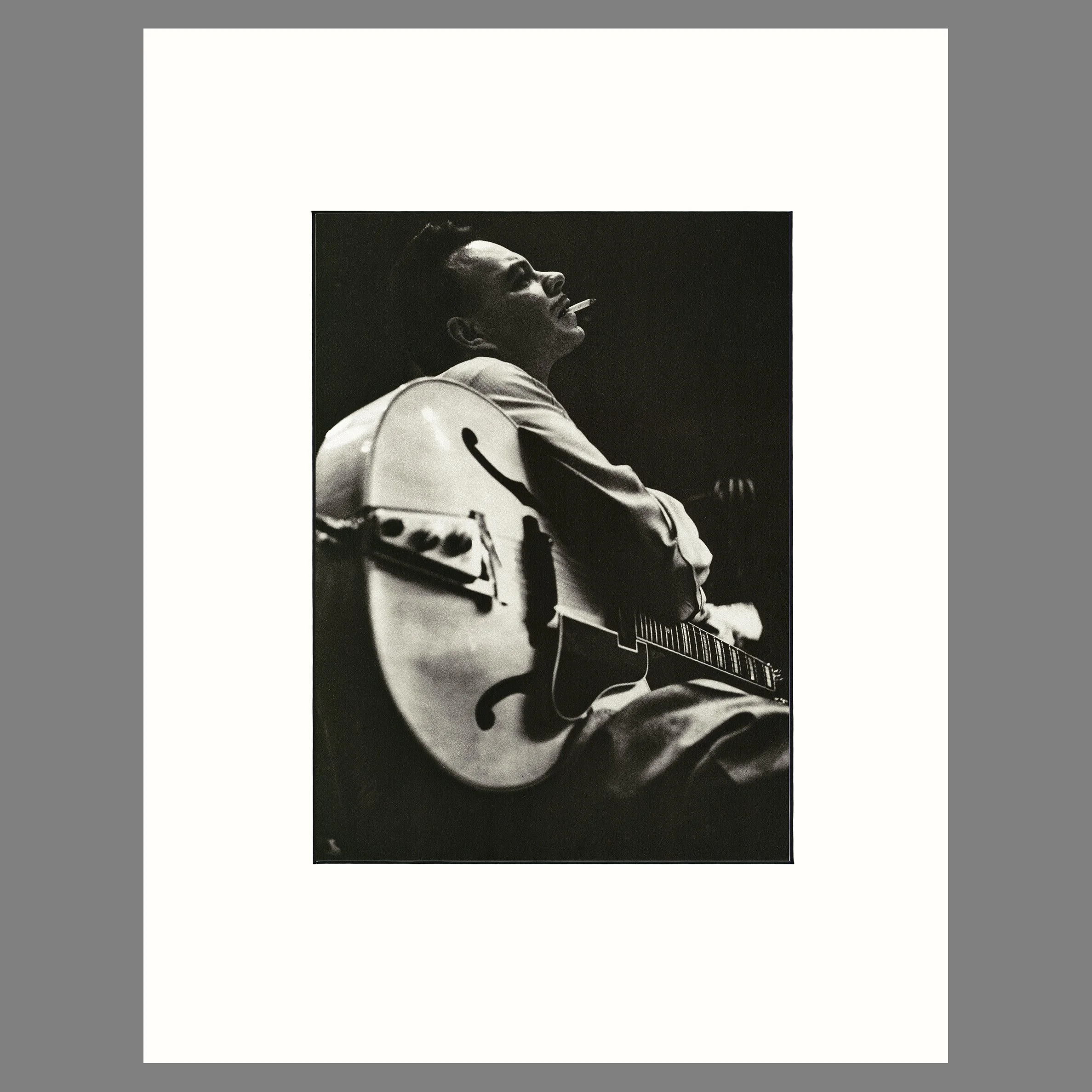Laurindo Almeida, Los Angeles, 1954 - William Claxton Photograph - 14 x 18 Matted Print