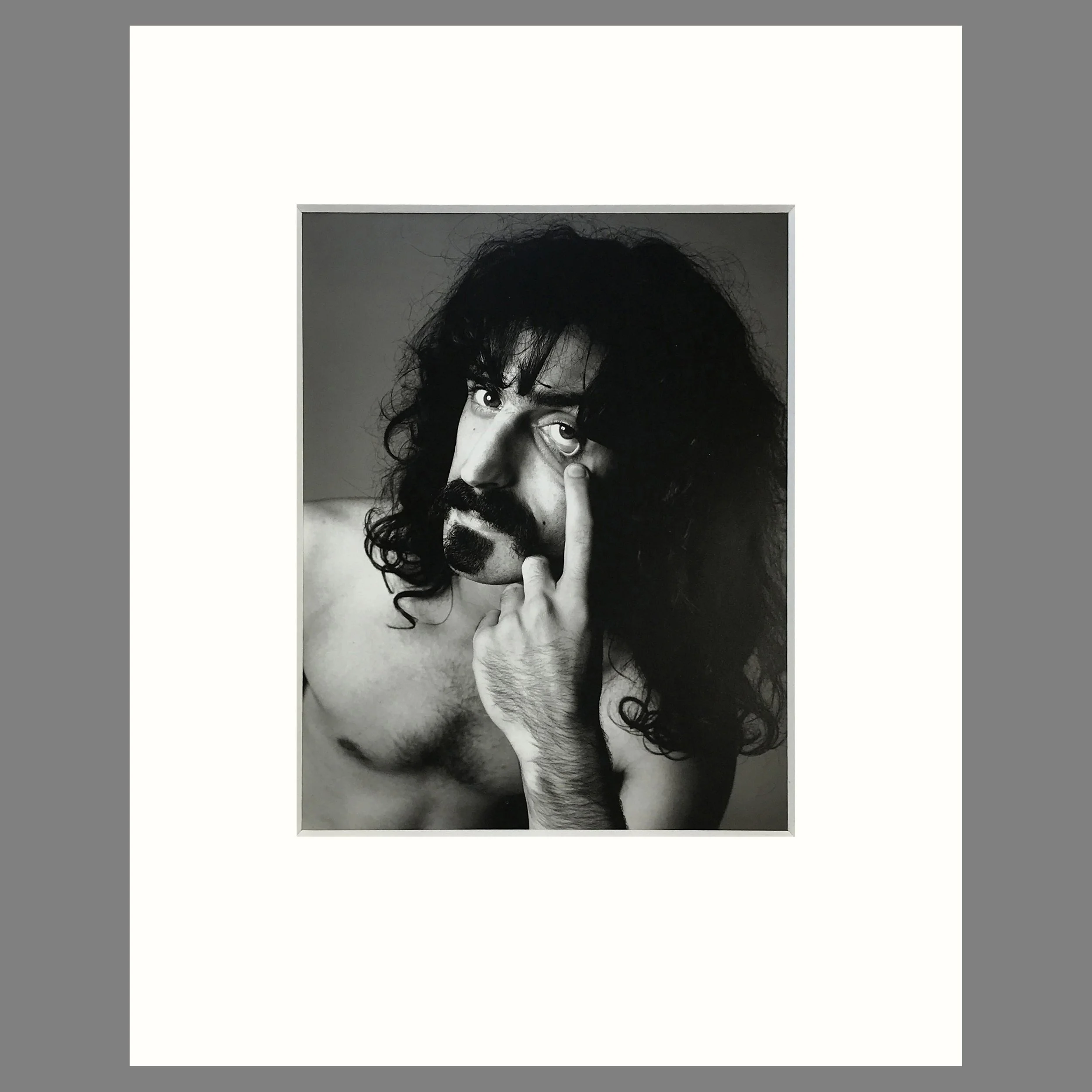 Frank Zappa, New York - Richard Avedon Photograph - Matted Print 16 x 20 Inches