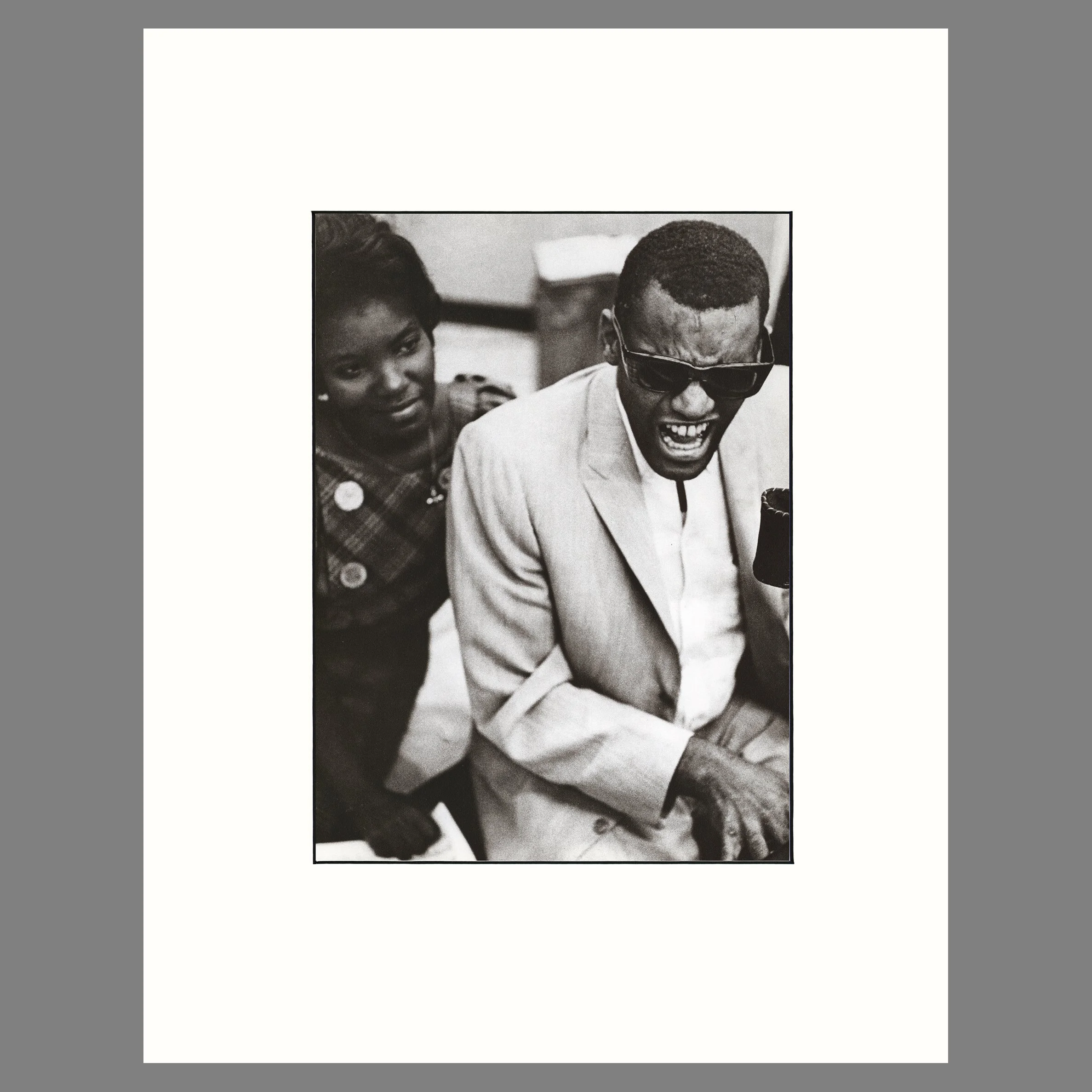 Ray Charles, Hollywood 1962 - William Claxton Photograph - 14 x 18 Matted Print