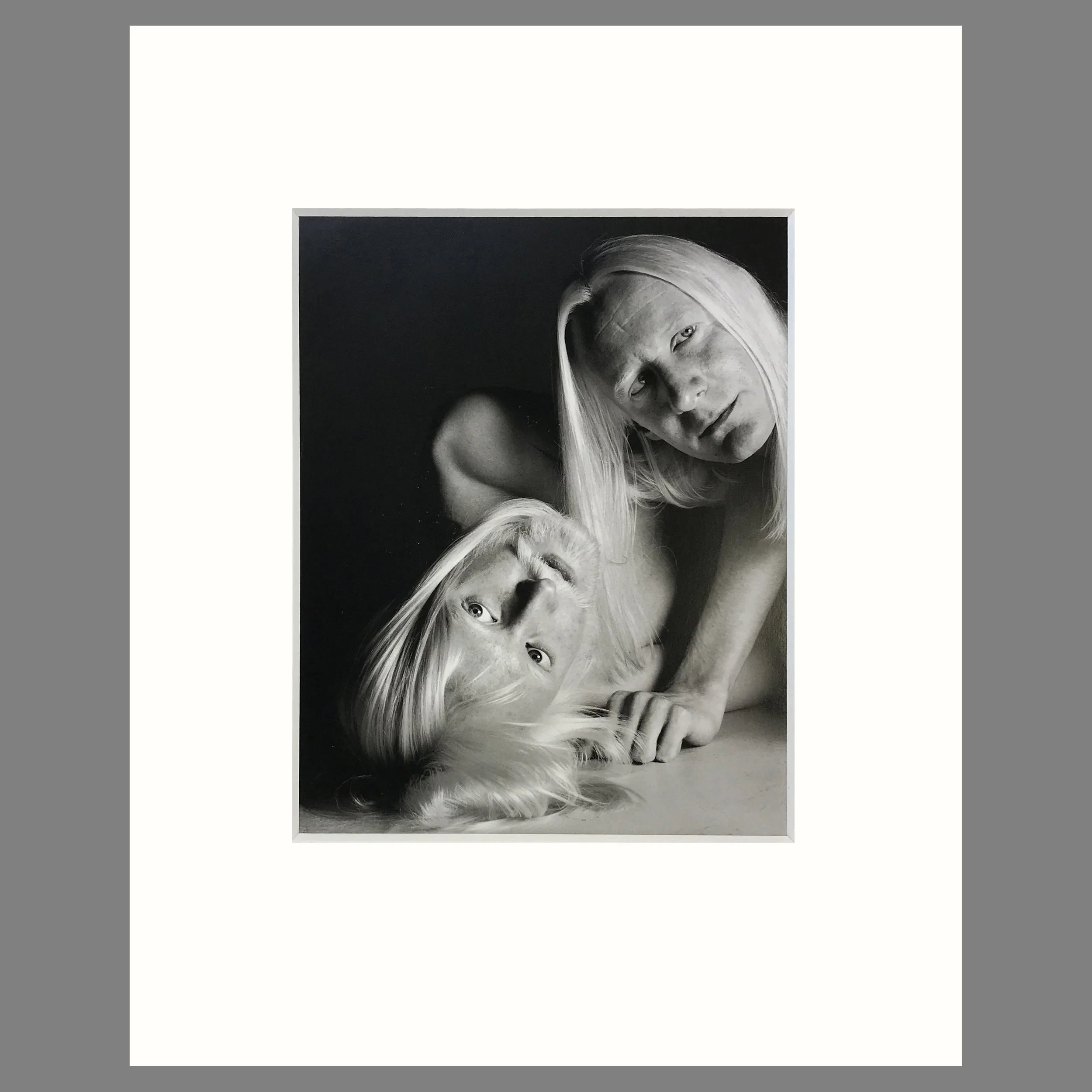 Edgar Winter & Johnny Winter - Richard Avedon Photograph - Matted Print 16 x 20 Inches