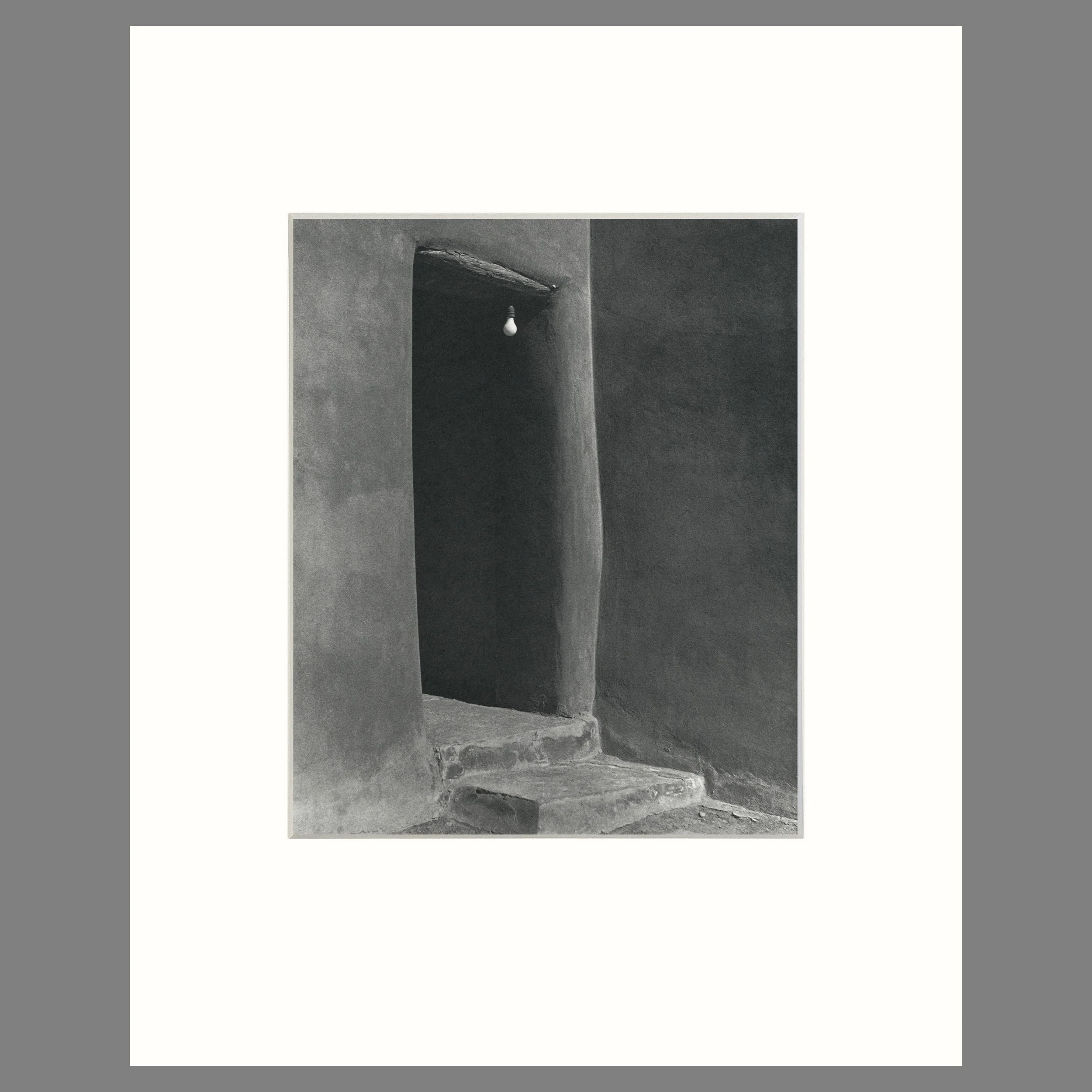 Patio, Abiquiu, 1977 - Georgia O'Keeffe Home - Todd Webb Photograph - 16 x 20 Matted Print