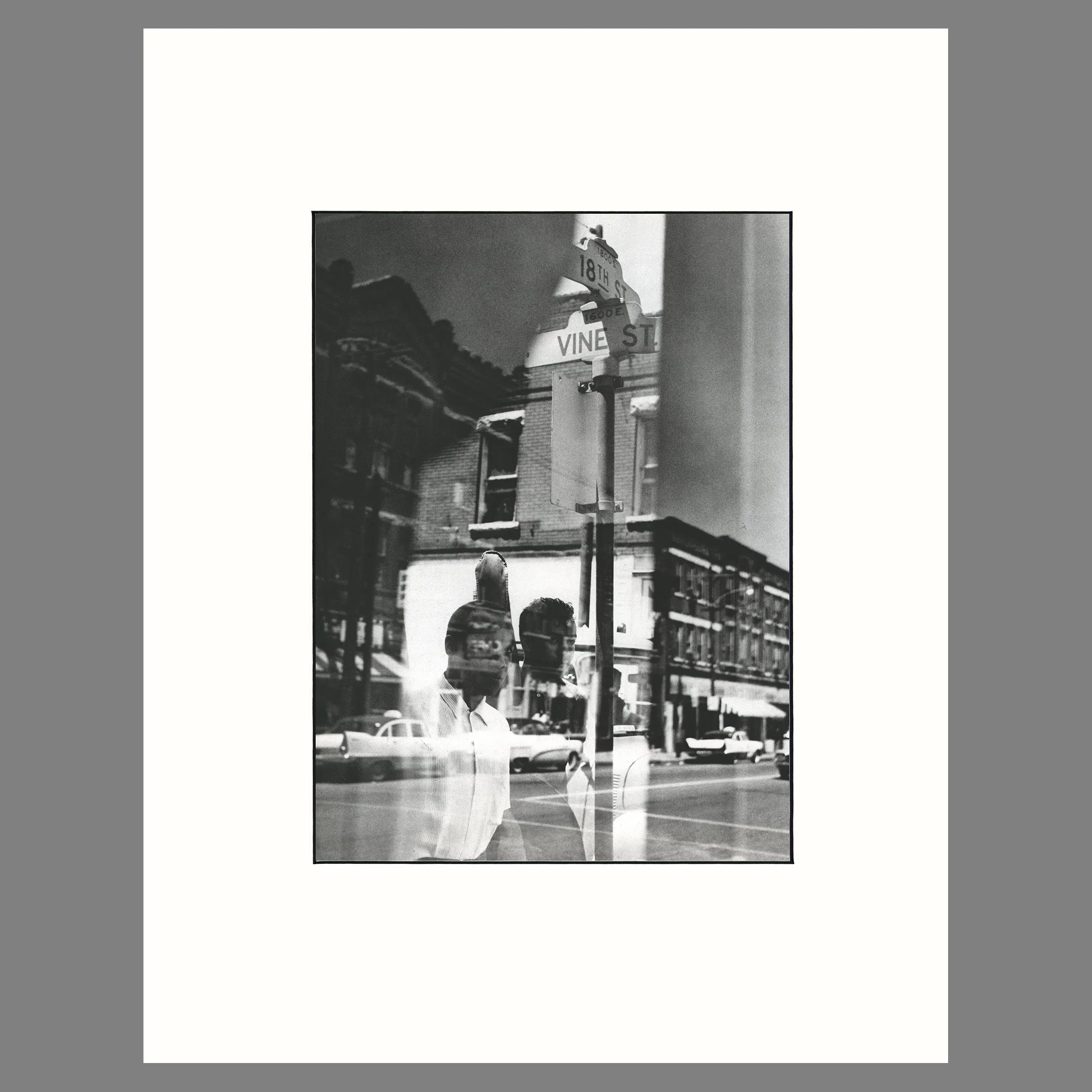 Carmell Jones and Charles Matthews, Kansas City 1960 - William Claxton Photograph - 14 x 18 Matted Print