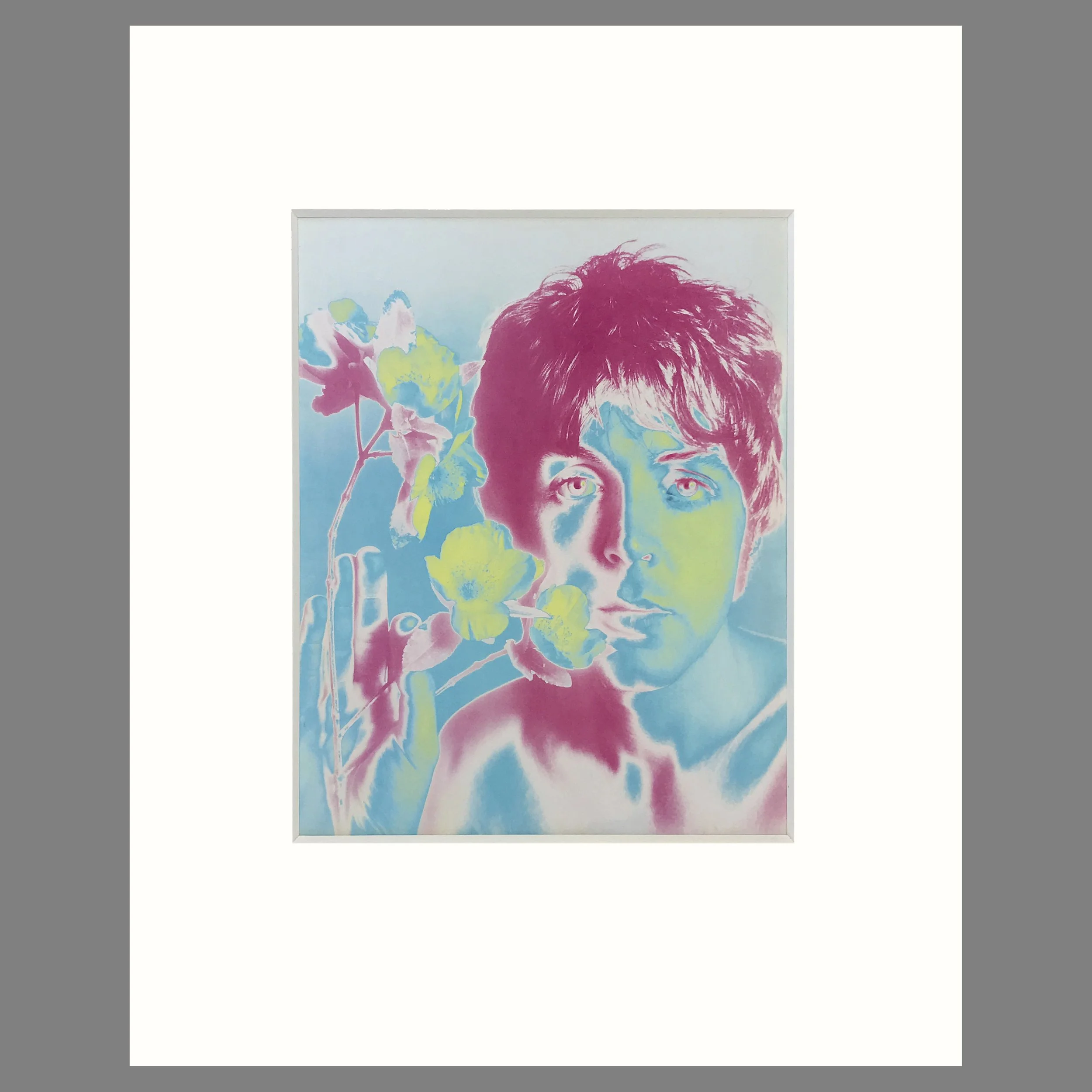 Paul McCartney, The Beatles, London, Richard Avedon Photograph, Matted Print 16 x 20 Inches