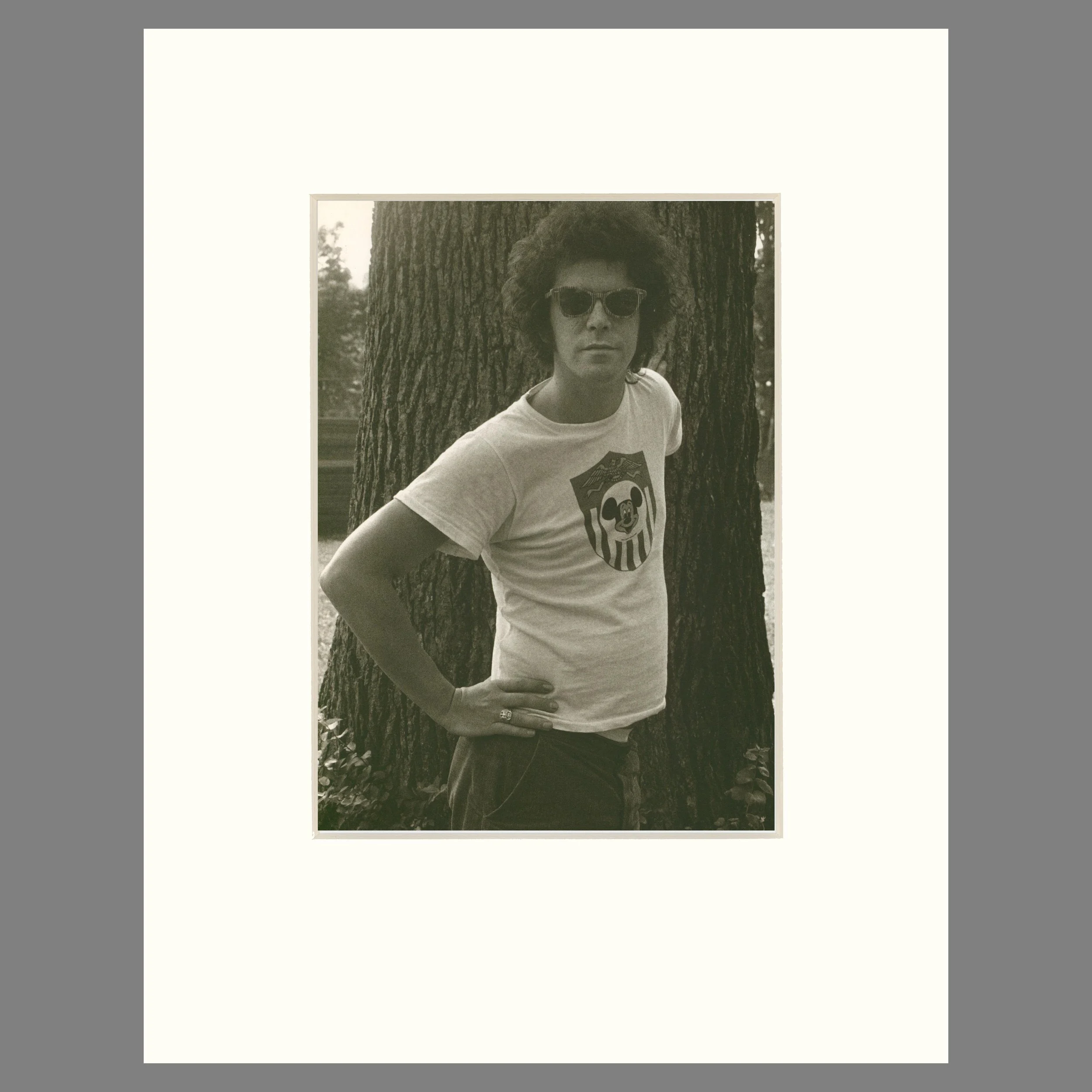 Lou Reed, Lenox Massachusetts 1973 - Gerard Malanga Photographer - 14 x 18 Matted Print