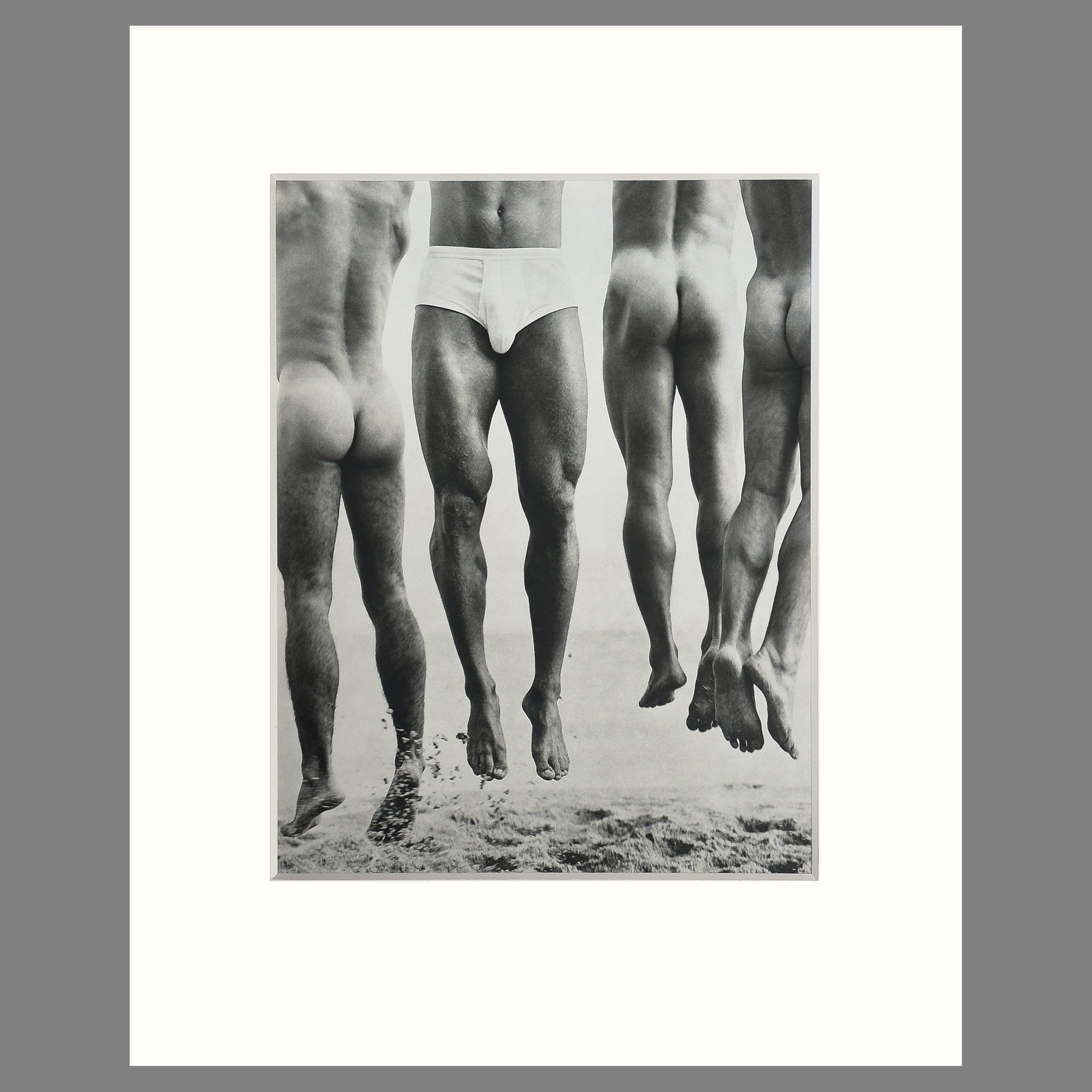 Herb Ritts - Jump, Paradise Cove, 1987 - 8 Ply Conservation Matted Photogravure Print, 16 x 20