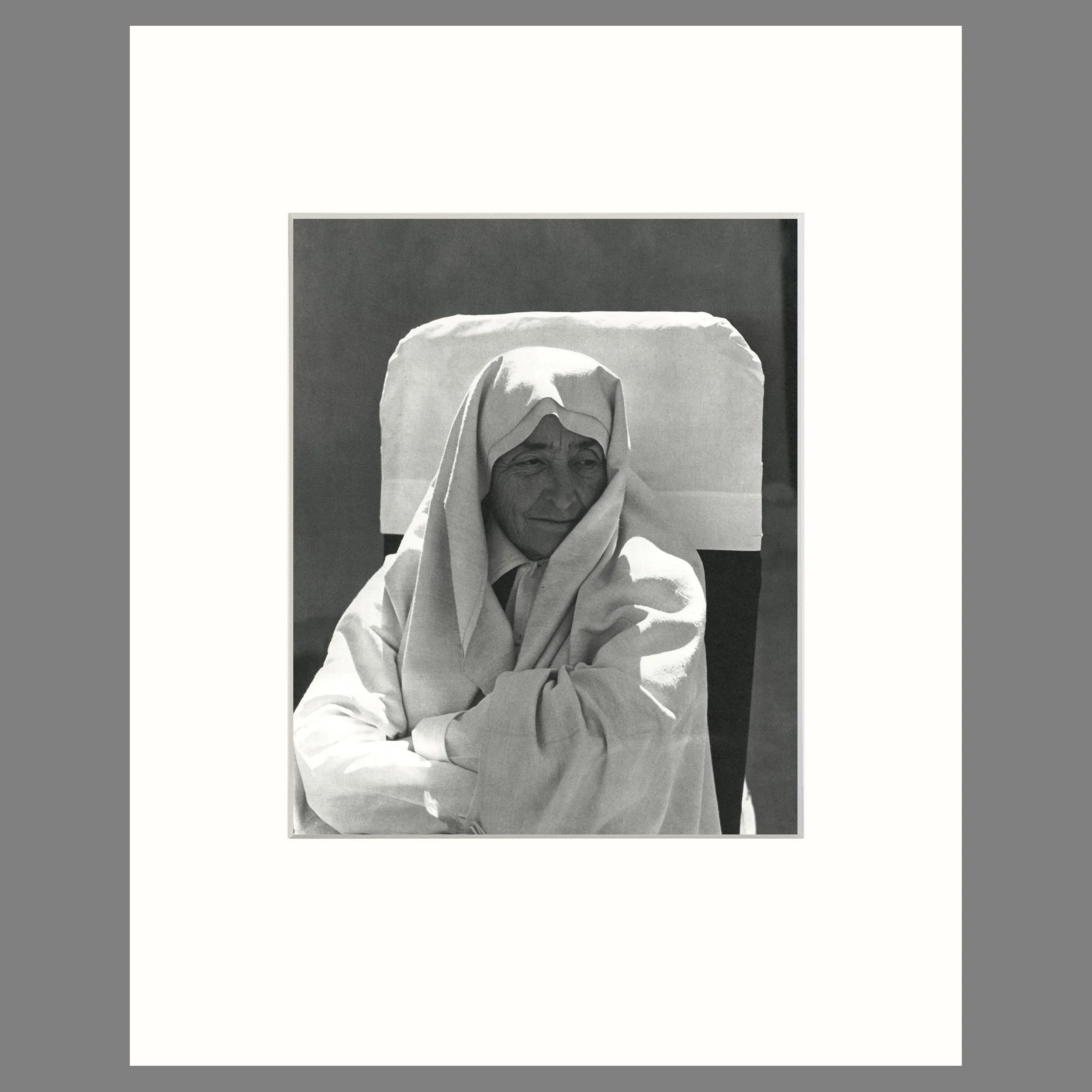 Georgia O'Keeffe, Ghost Ranch, 1962 - Todd Webb - Matted Print 16 x 20 Inches