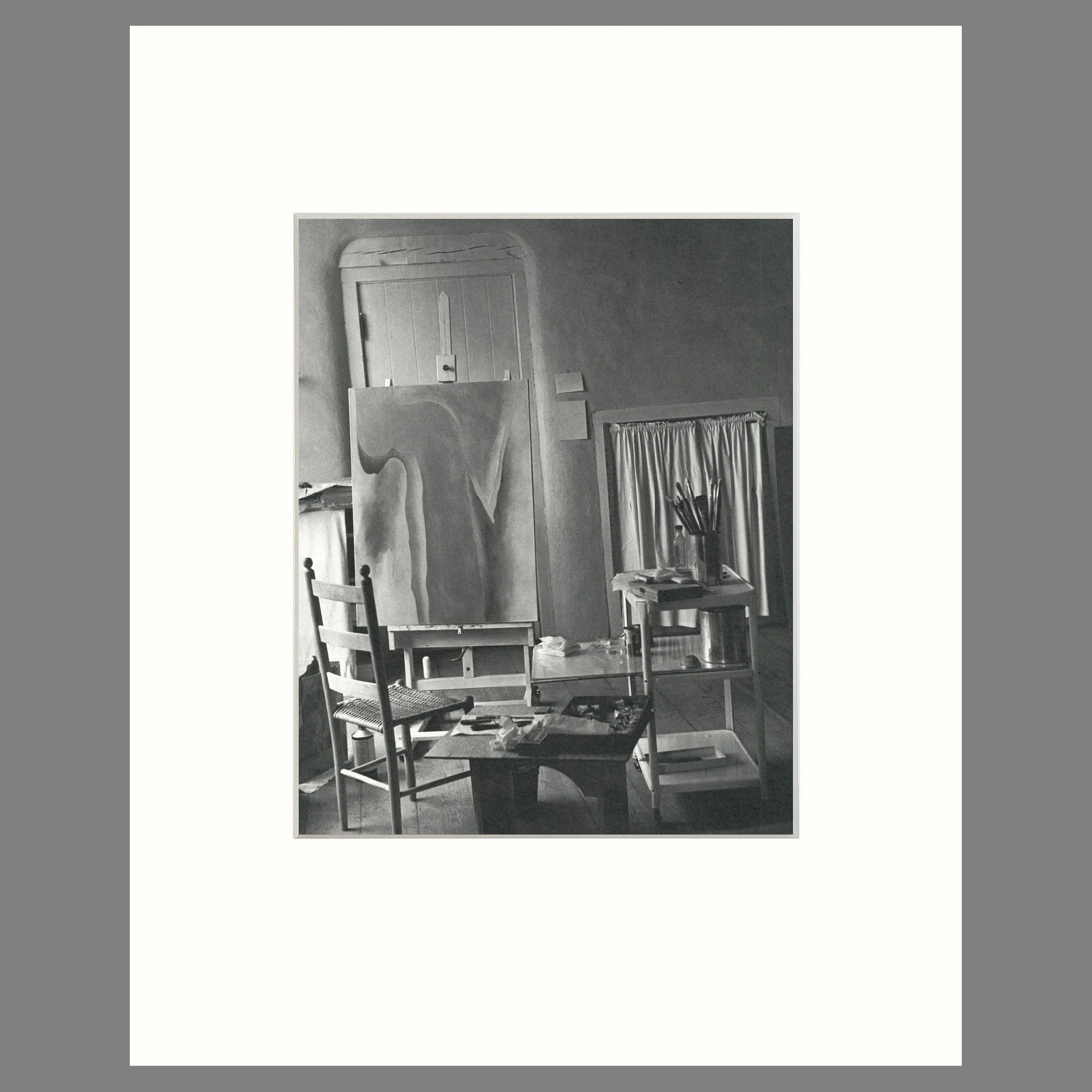 Georgia O'Keeffe Studio, Ghost Ranch, 1962 - Todd Webb Photograph - 16 x 20 Matted Print
