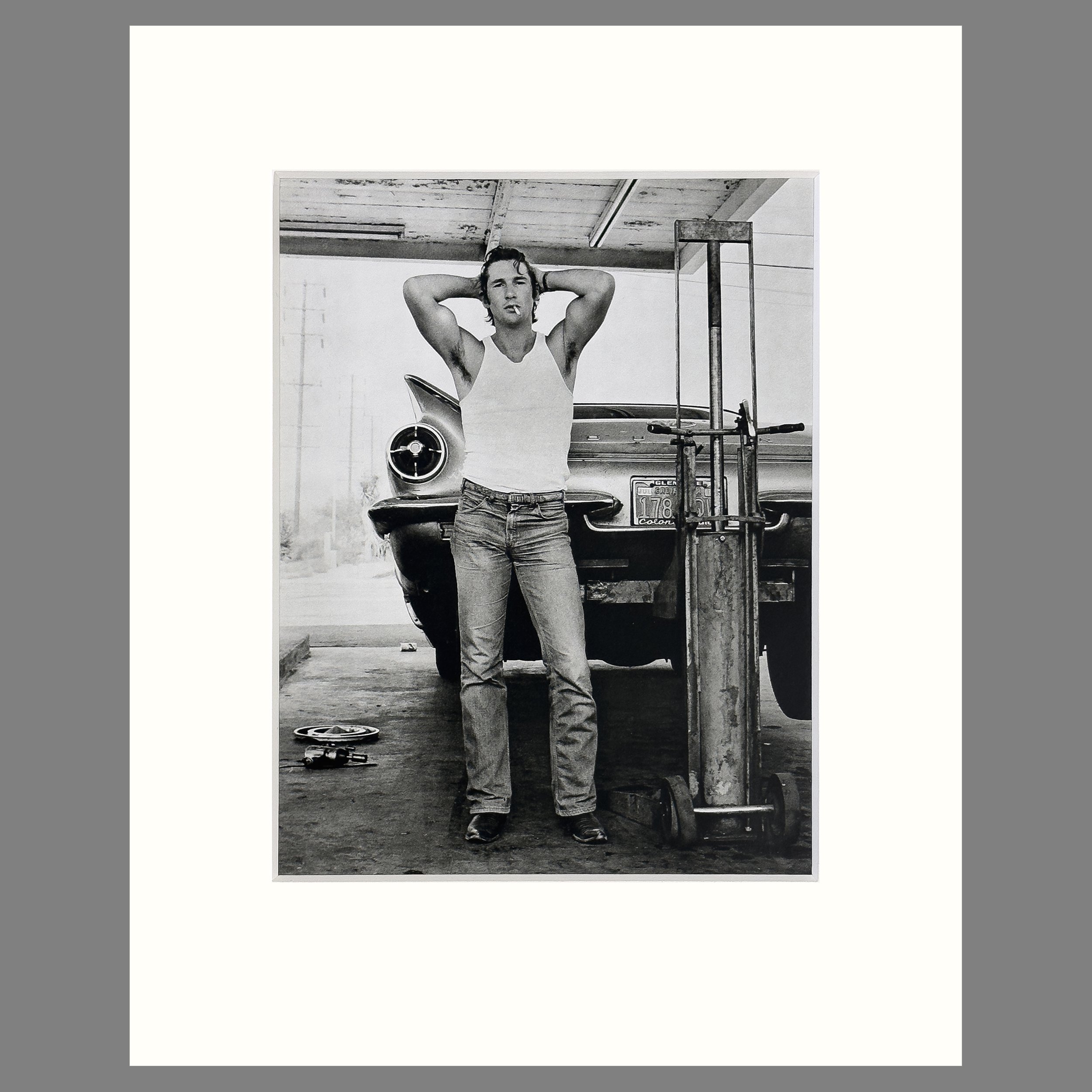 Herb Ritts - Richard Gere, San Bernadino, 1979 - 8 Ply Conservation Matted Photogravure Print 16 x 20